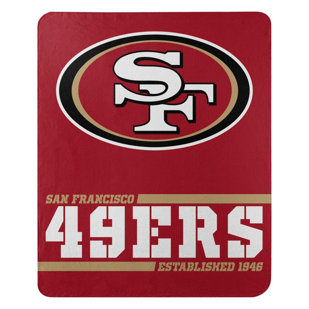 The Northwest Company 1NFL031040013RET San Francisco 49ers NFL 031 Split Wide Fleece Multi 50-in x 60-in 0.9-lb Throw