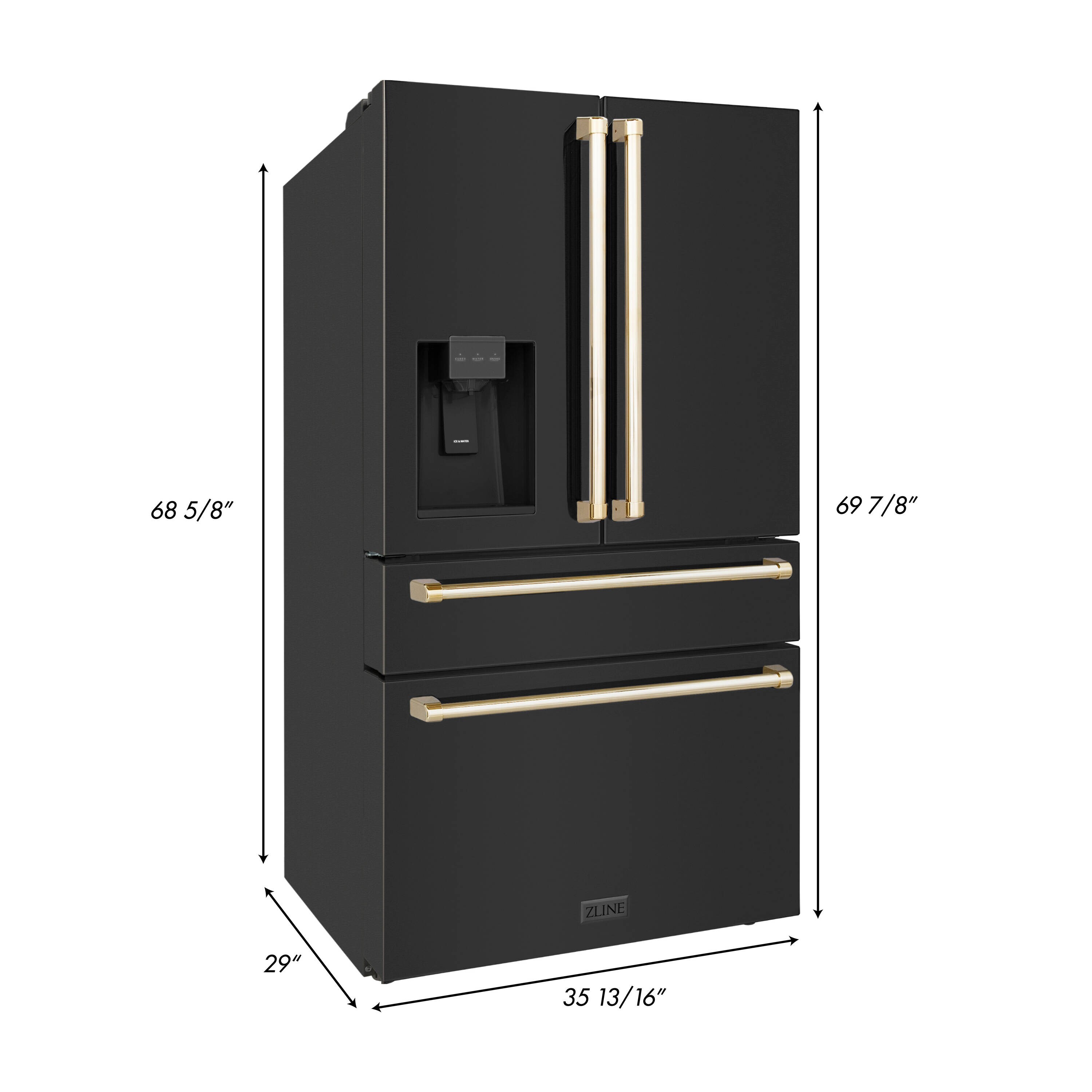 ZLINE KITCHEN BATH Counter Depth Autograph Edition 21 6 Cu Ft 4 Door   60730377 