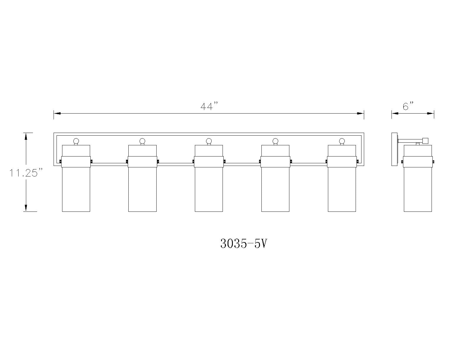 Z-Lite 3035-5V-BN b089995 - View #7