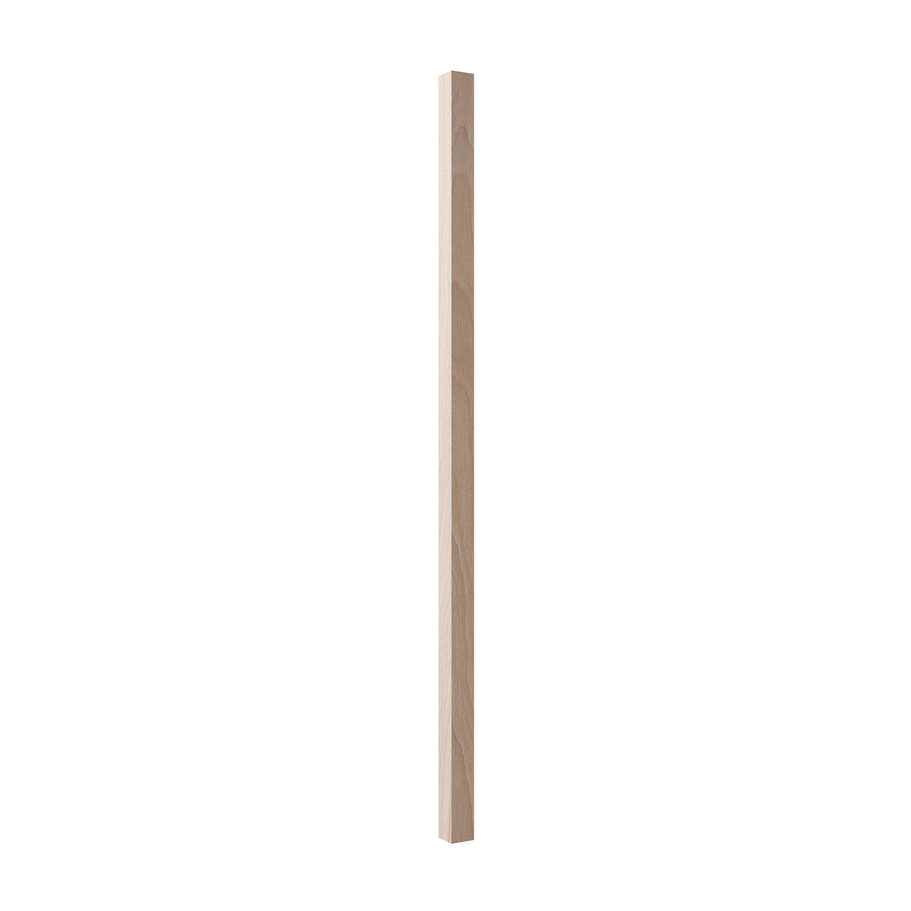 Crown Heritage 453506042 42-in x 1.25-in Craftsman Unfinished Beechwood Square Top Stair Baluster