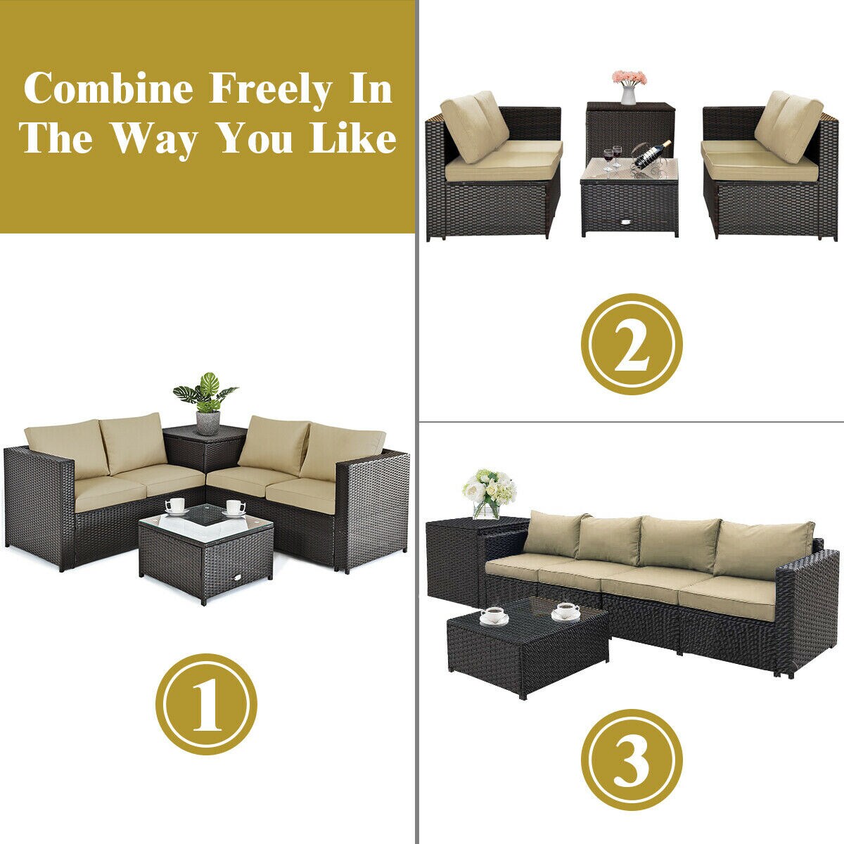 Volenca VOL-8OCZN1 Patio-Sofas-Daybeds - View #6