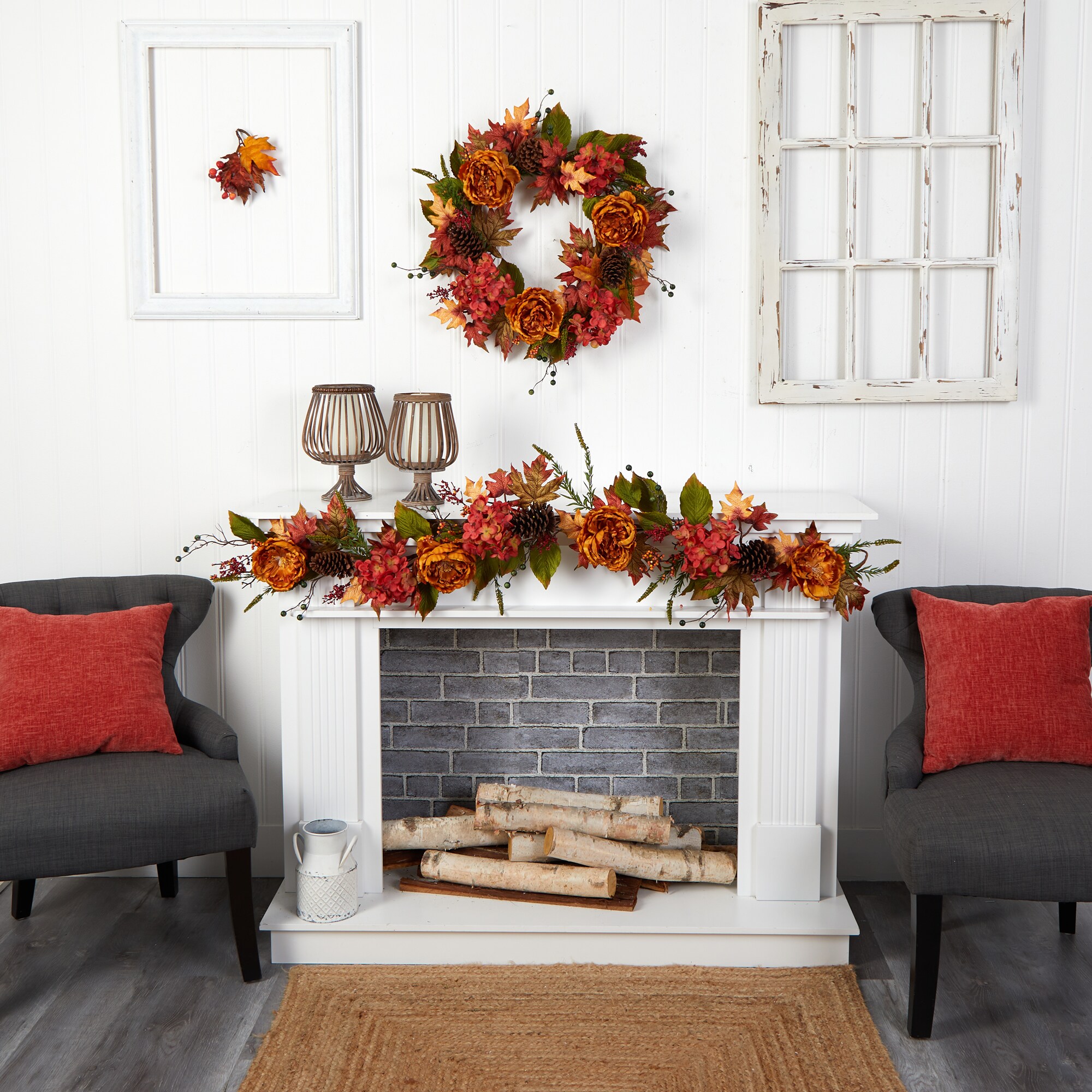 Nearly Natural W1230 Artificial-Thanksgiving-Wreaths - View #5