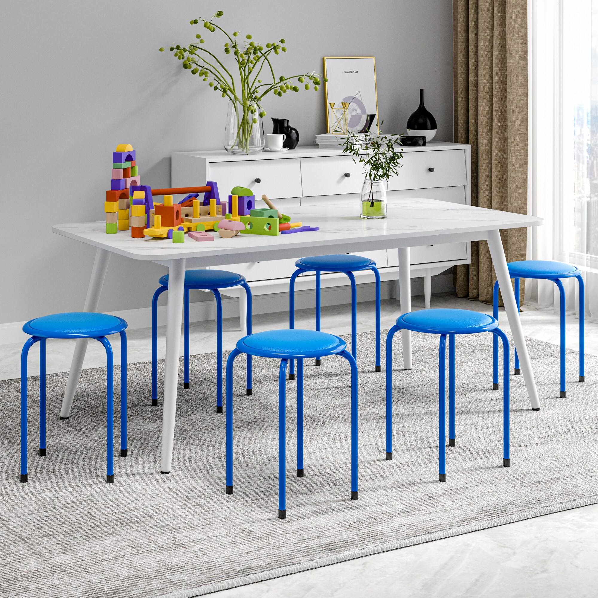 Vecelo LOE-CC-LD01-BLU-A6 stools - View #8