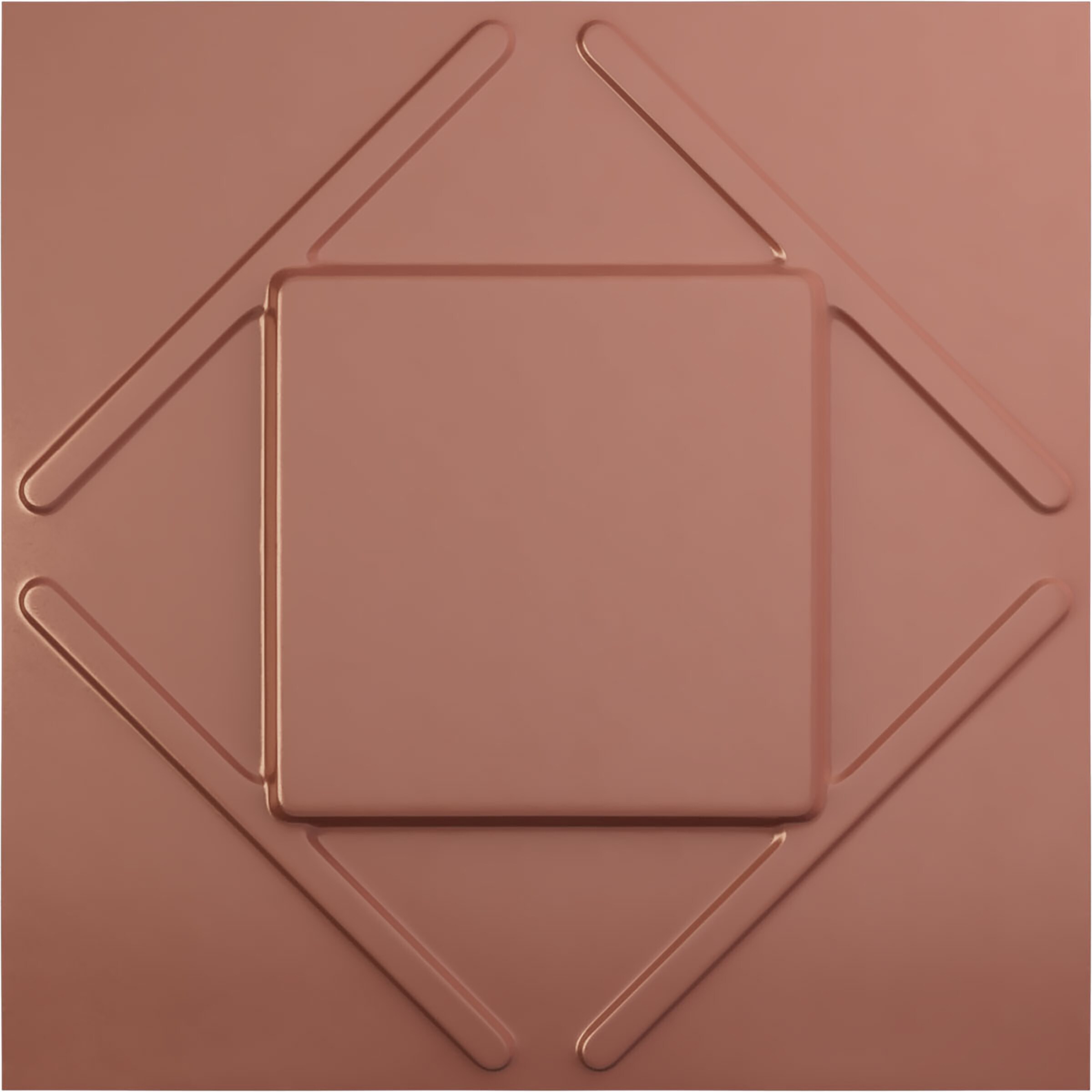 Ekena Millwork WP20X20AEFCP 19-5/8-in x 19-5/8-in Embossed Paintable/Stainable Pink PVC Wall Panel ( 2.67-sq ft )