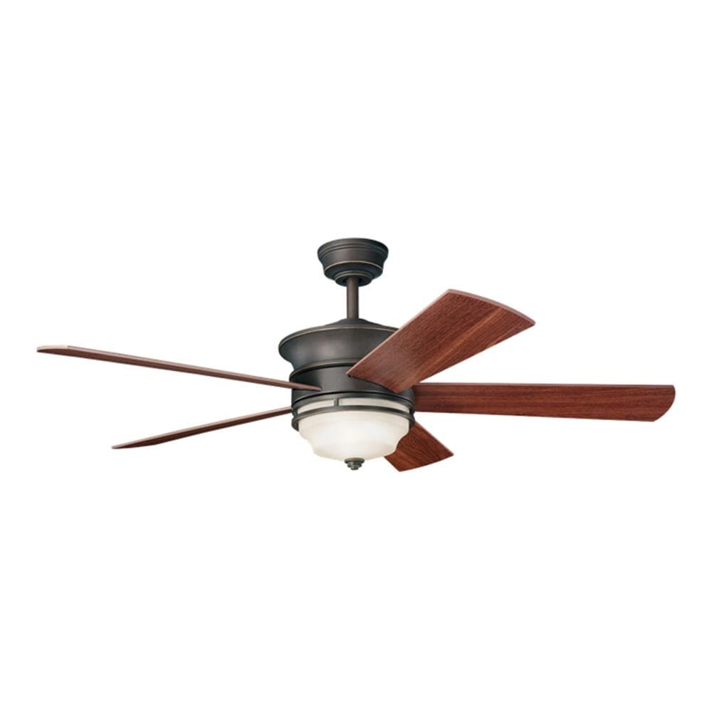 Kichler Hendrik 52-in Olde Bronze Indoor Downrod or Flush Mount Ceiling ...