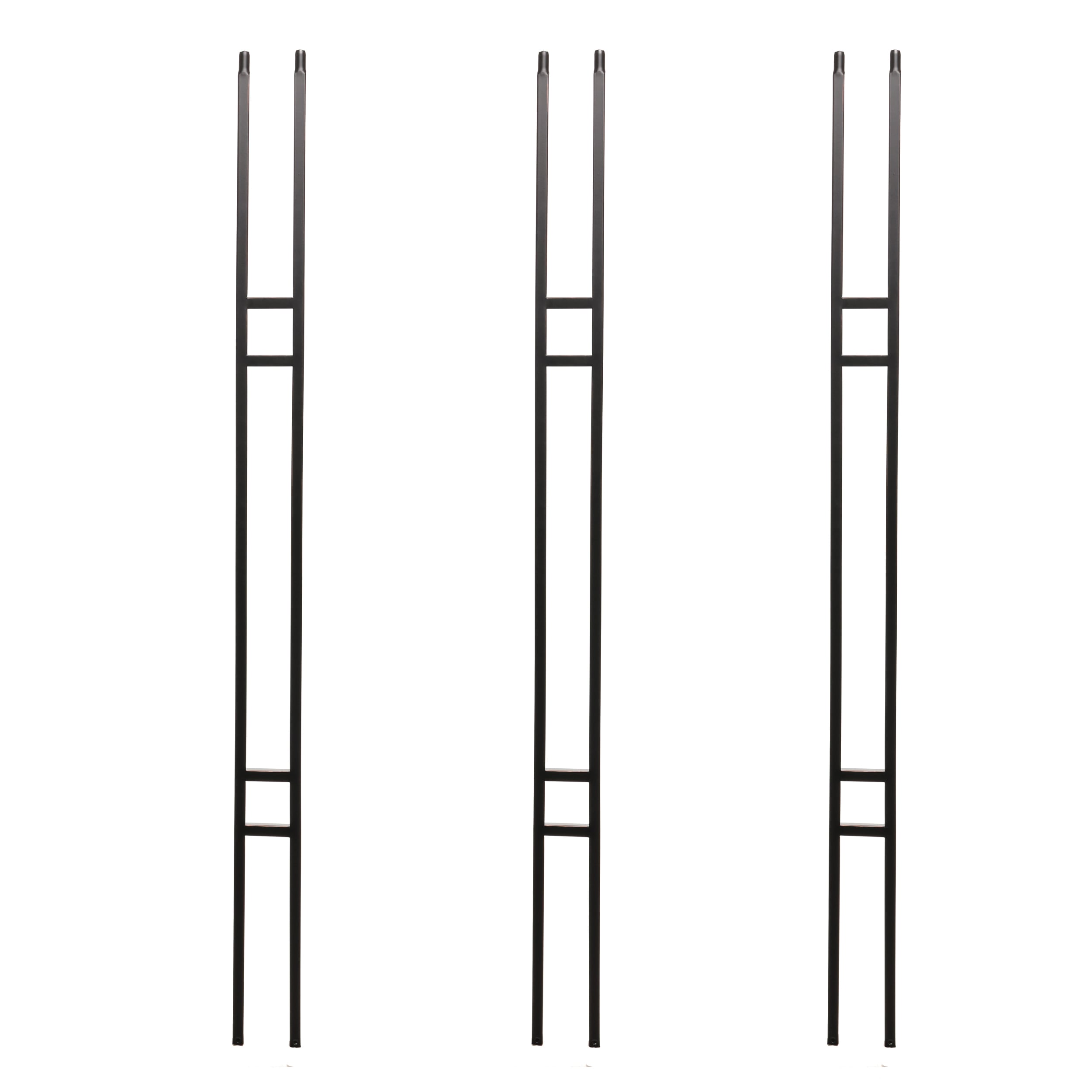 RELIABILT WGT19RC 43-in x 0.5-in Rubbed Copper Wrought Iron Rectangle Stair Baluster (3-Pack)