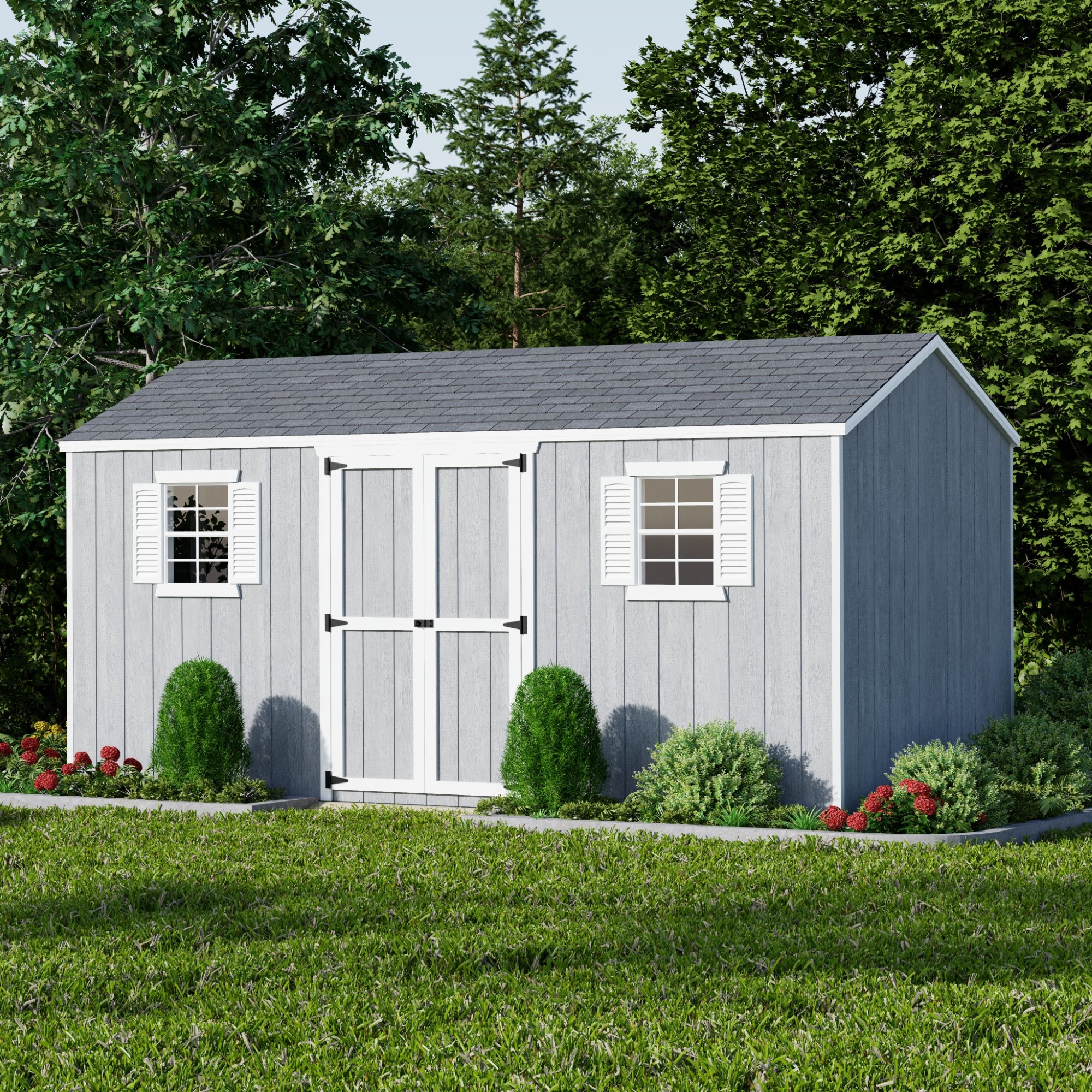 Little Cottage Co 8X16 VWS-PC-FK Wood-Storage-Buildings - View #2