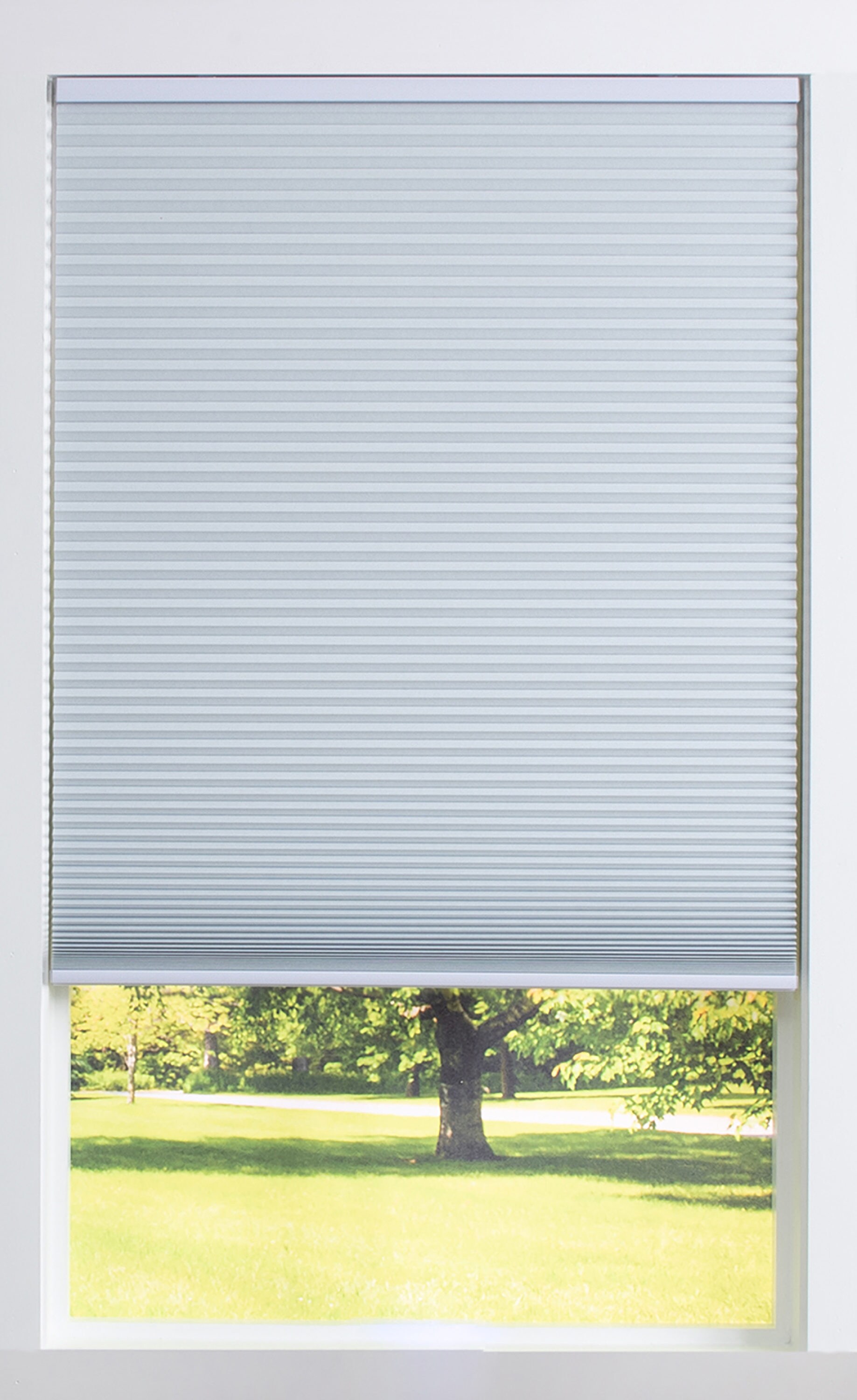 allen + roth 30.5-in x 72-in White Room Darkening Blackout Cordless Cellular shade Shade