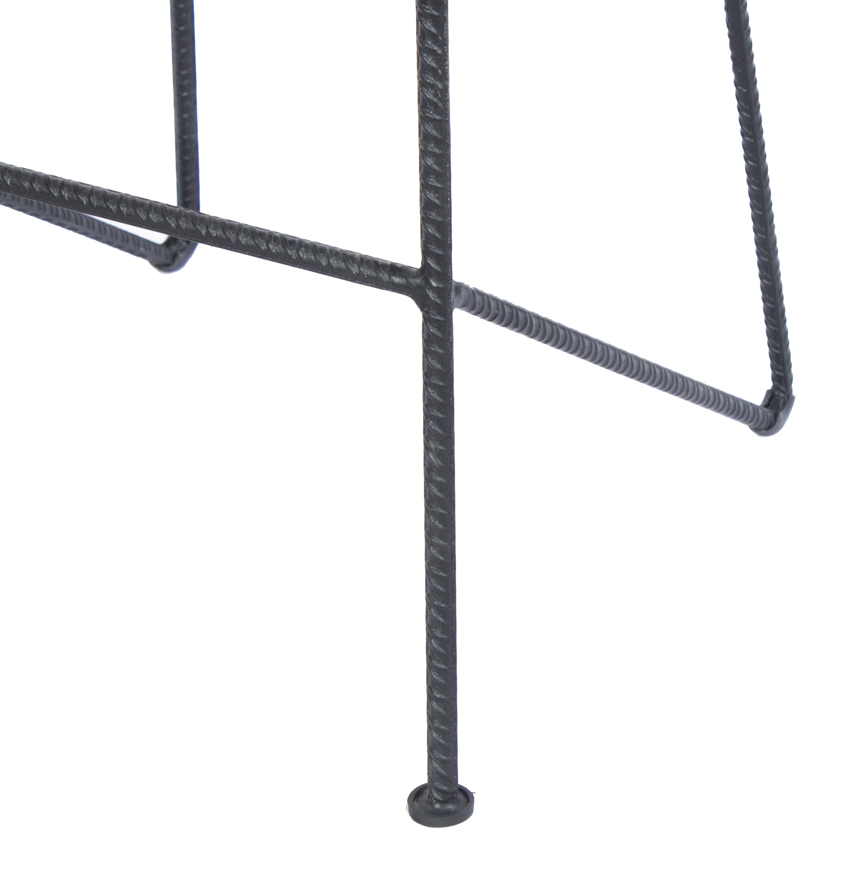 28" Industrial Saddle Seat Bar Stool in Black and Brown