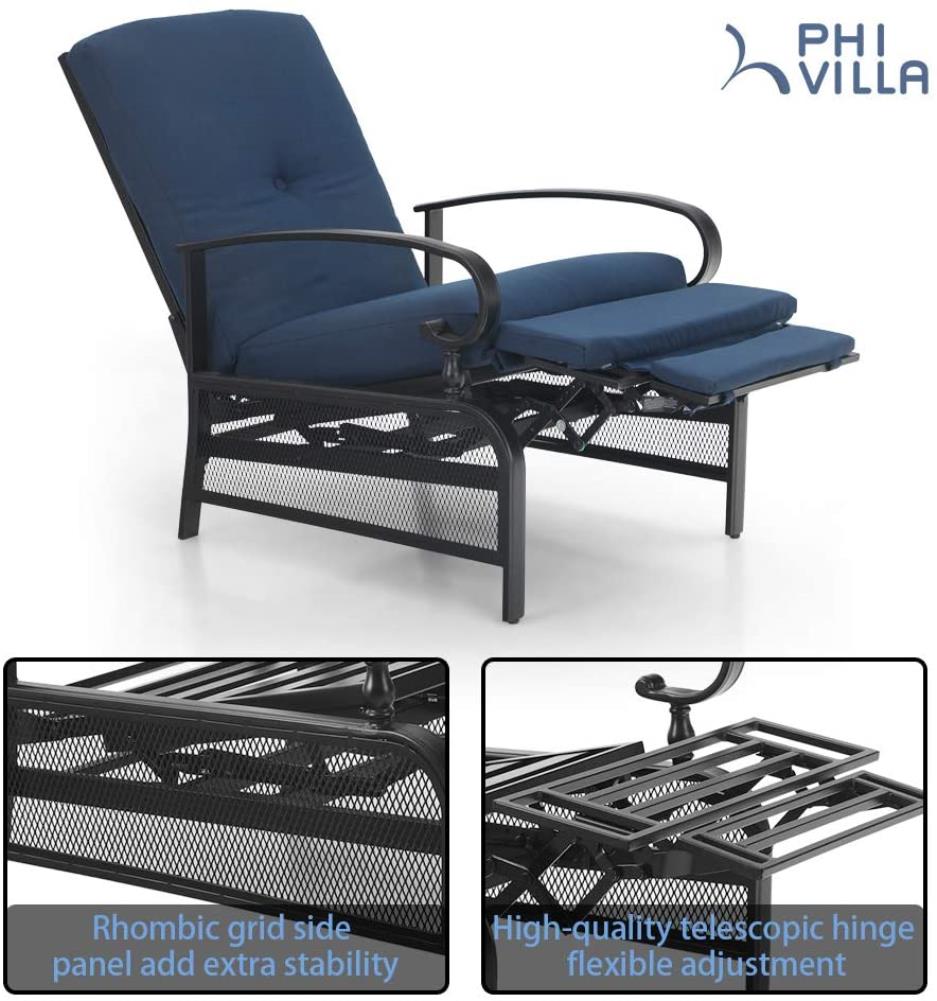  PHI VILLA Office Chair with High Back,3 Adjusters for