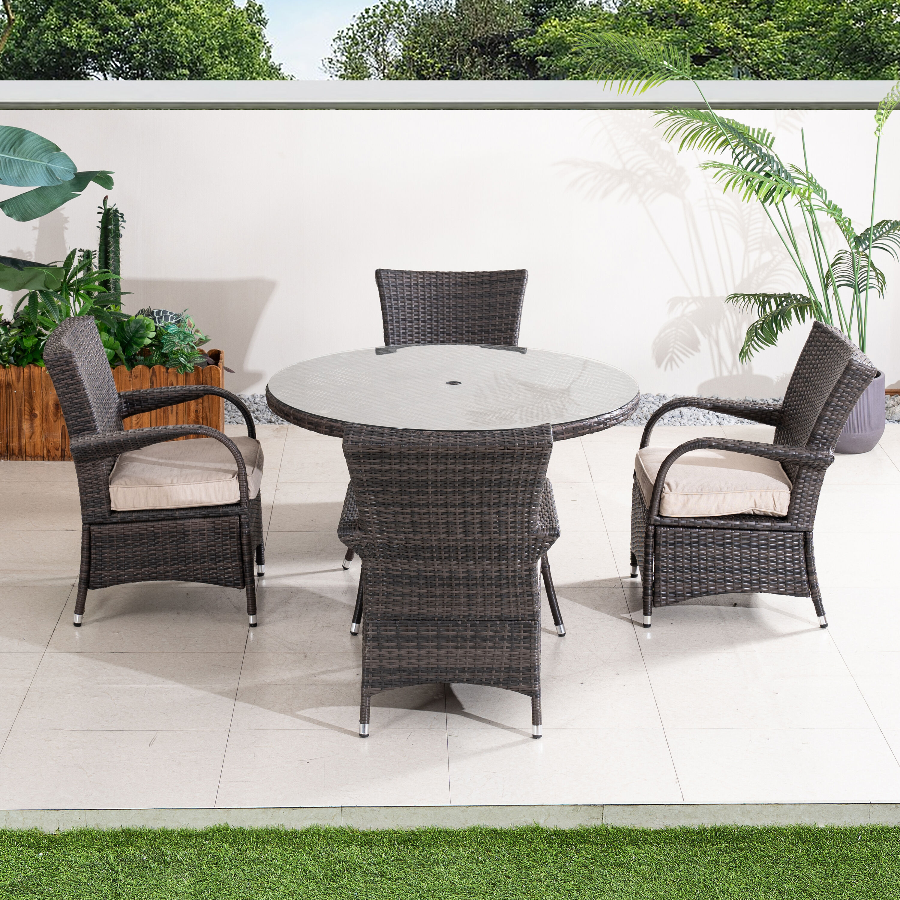 Moda Furnishings MAD-1709-1123-BR Patio-Dining-Sets - View #3