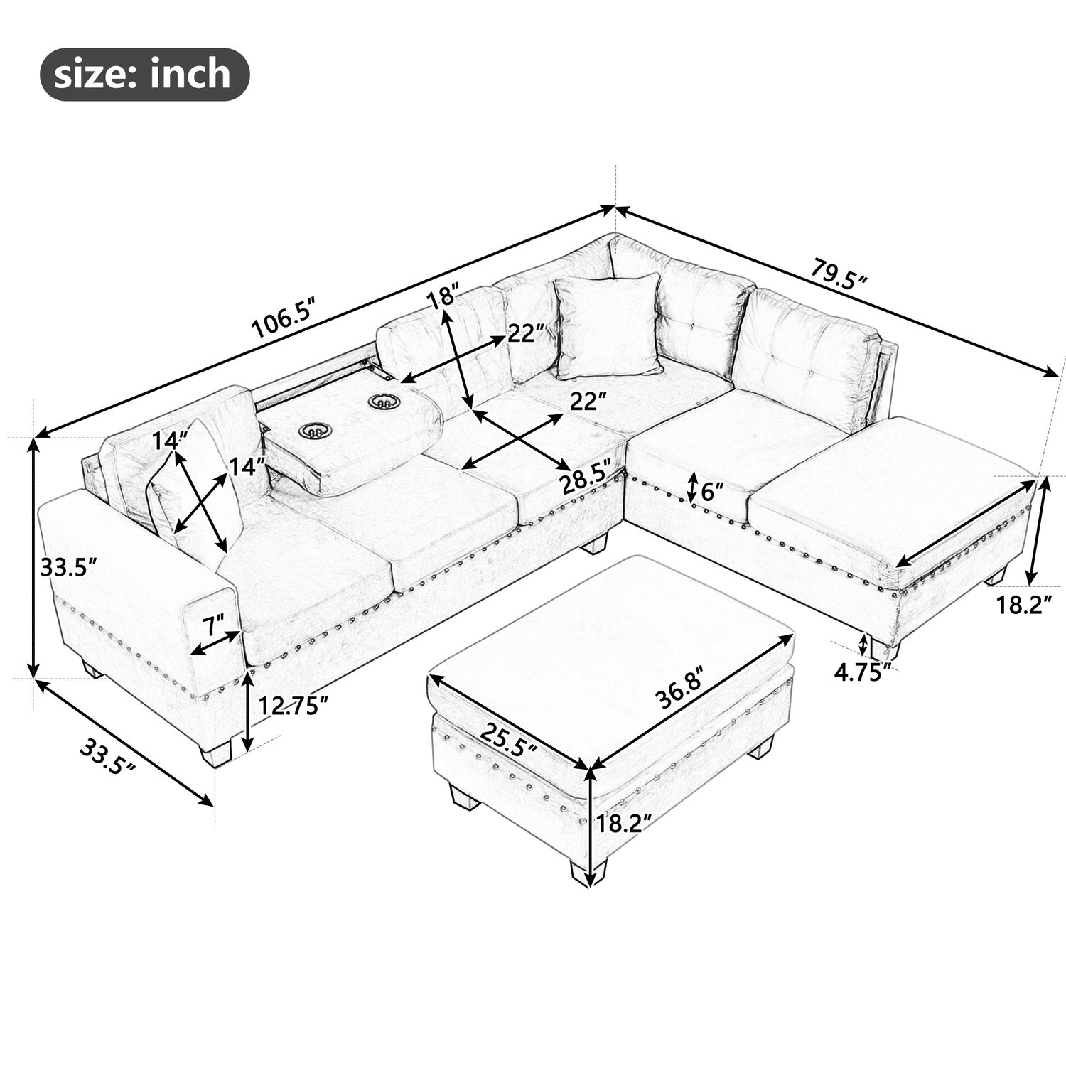 JASMODER SG000580AAR Sofas-Loveseats - View #2