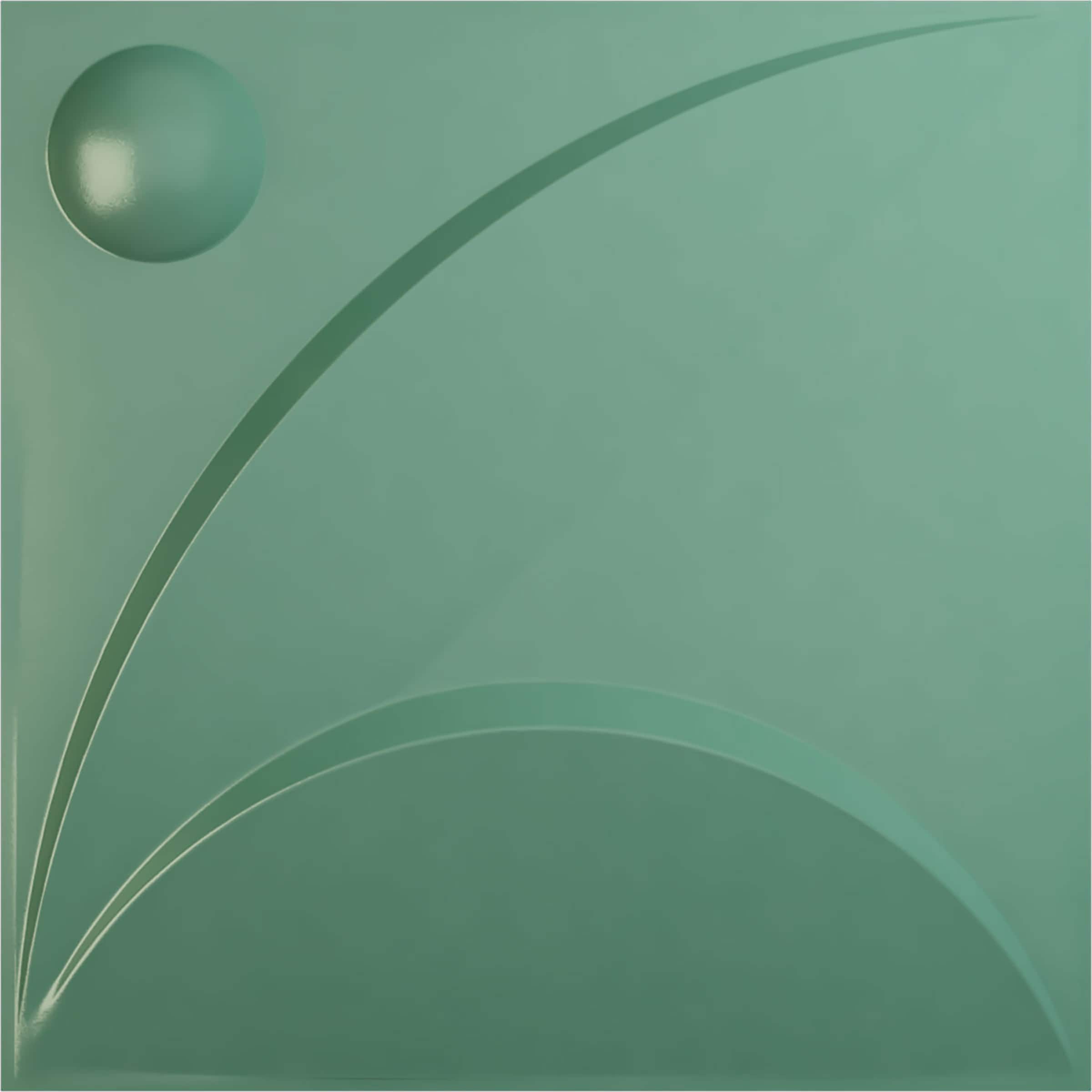 Ekena Millwork WP20X20EZFSM 19-5/8-in x 19-5/8-in Embossed Universal Pearl Metallic Sea Mist PVC Wall Panel Abstract