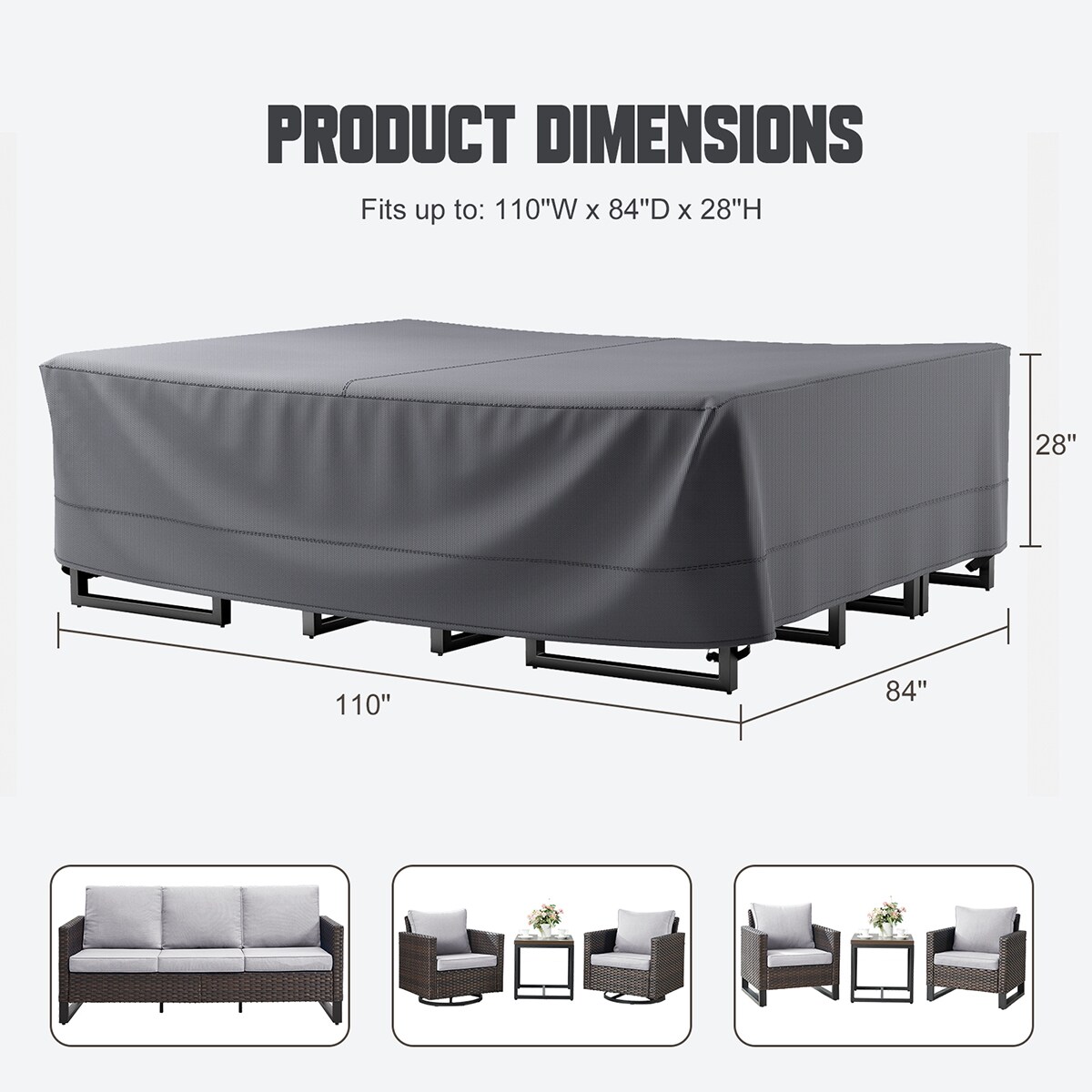 Rilyson FSCRGY1002 Patio-Furniture-Covers - View #11