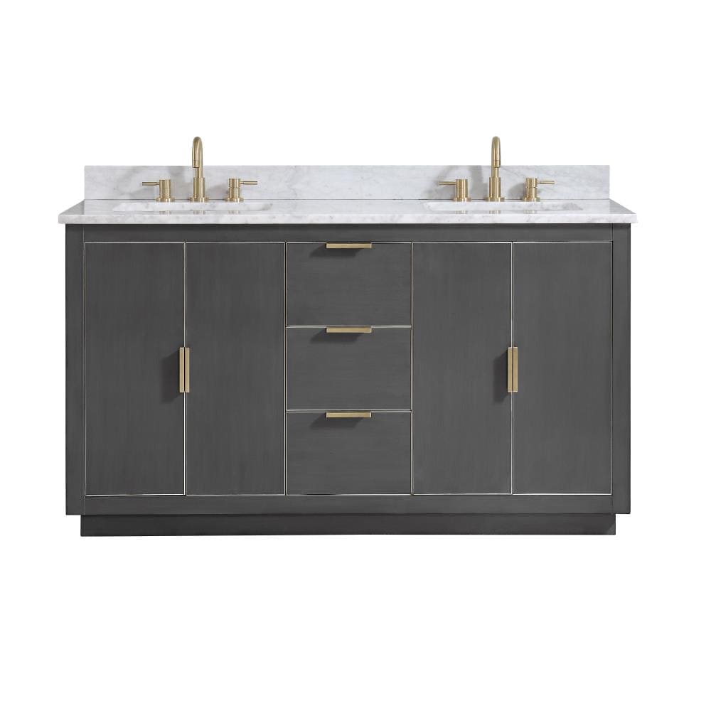 Avanity Austen 61-in Twilight Gray Undermount Double Sink Bathroom ...