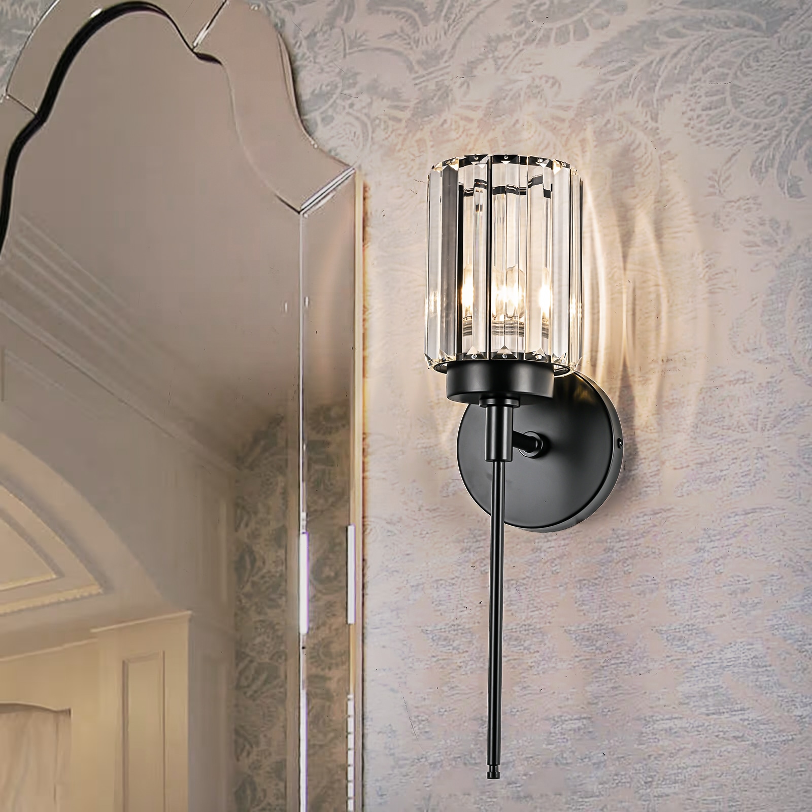 EDISLIVE Y81010000058368 4.7-in 1 -Light Matte Black Modern/contemporary Vanity light