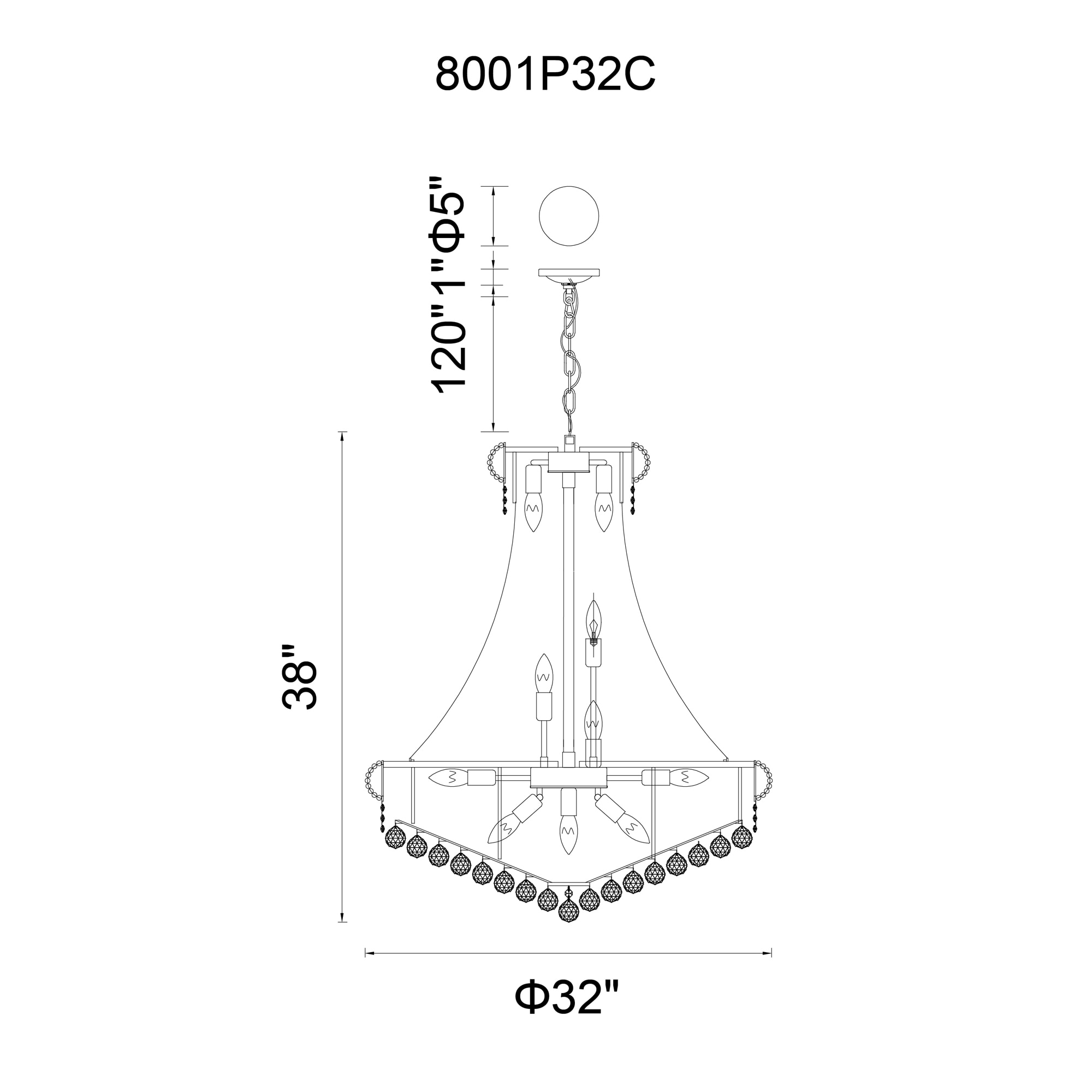 CWI Lighting 8001P32C b090015 - View #8