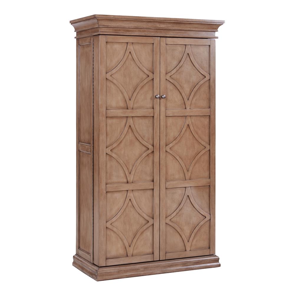 Boston Loft Furnishings ATG4601HZ 44-Bottle Weathered Gray Walnut Composite Wine Cabinet
