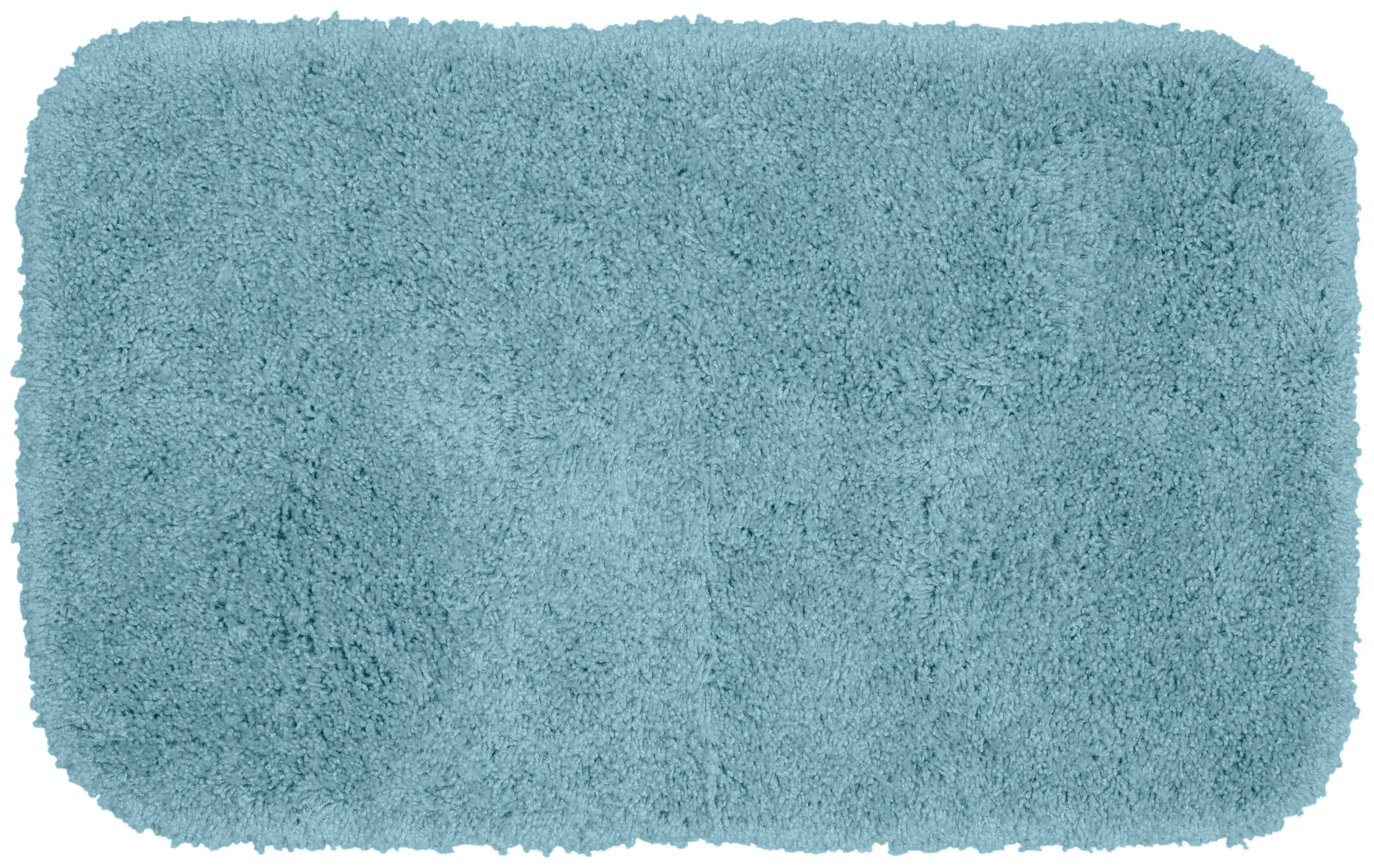 FLORAL JACQUARD BATH MAT - Mid-turquoise