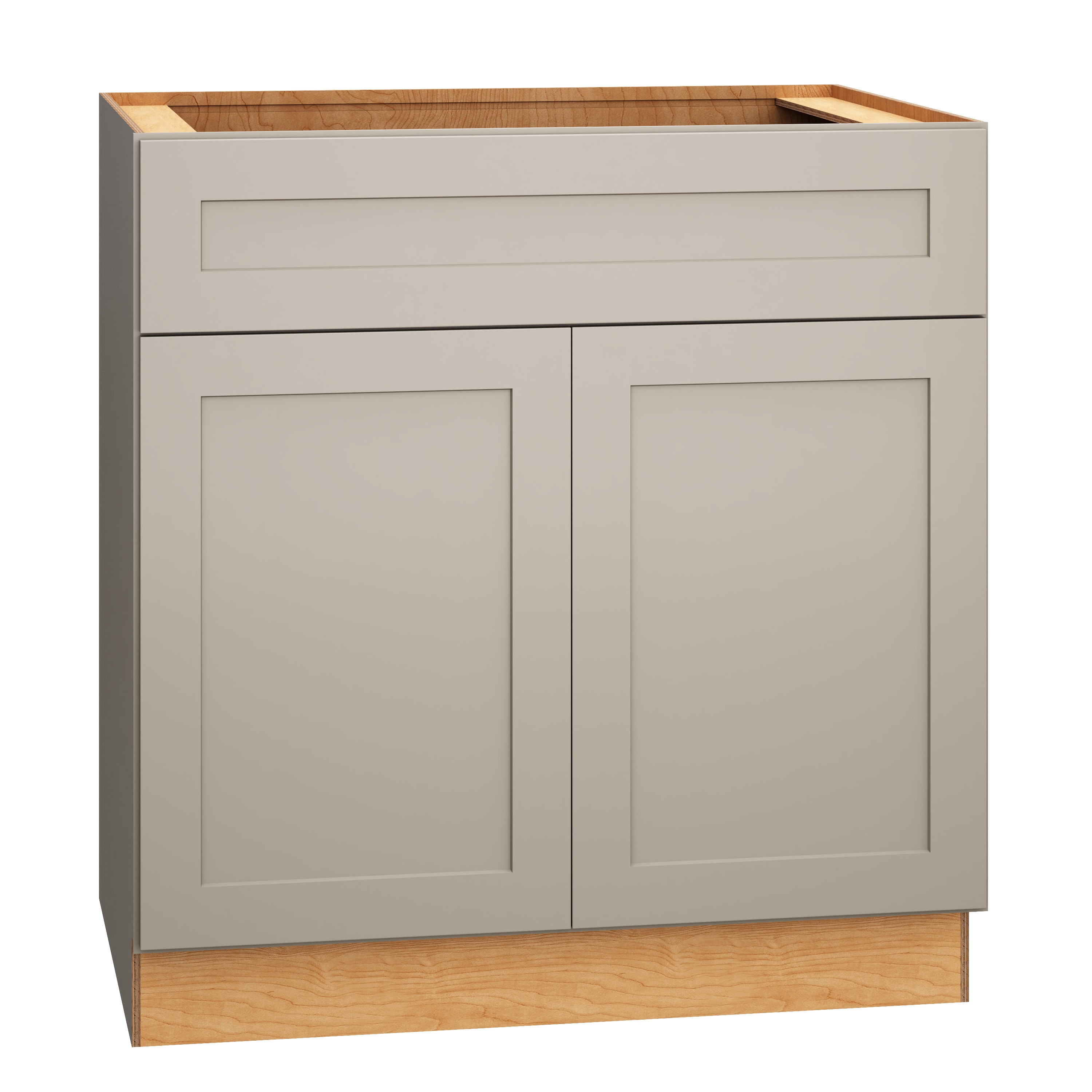 RELIABILT 333 B33 Pinnacle 33-in W x 34.5-in H x 24-in D Gray Base Fully assembled Plywood Cabinet (Recessed Panel Shaker)