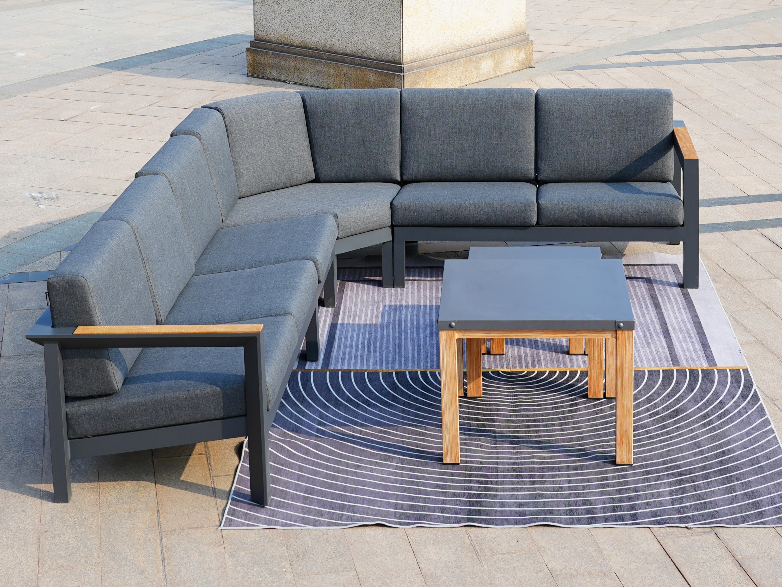 Moda Furnishings 2327-41T-NO-GR Patio-Conversation-Sets - View #7