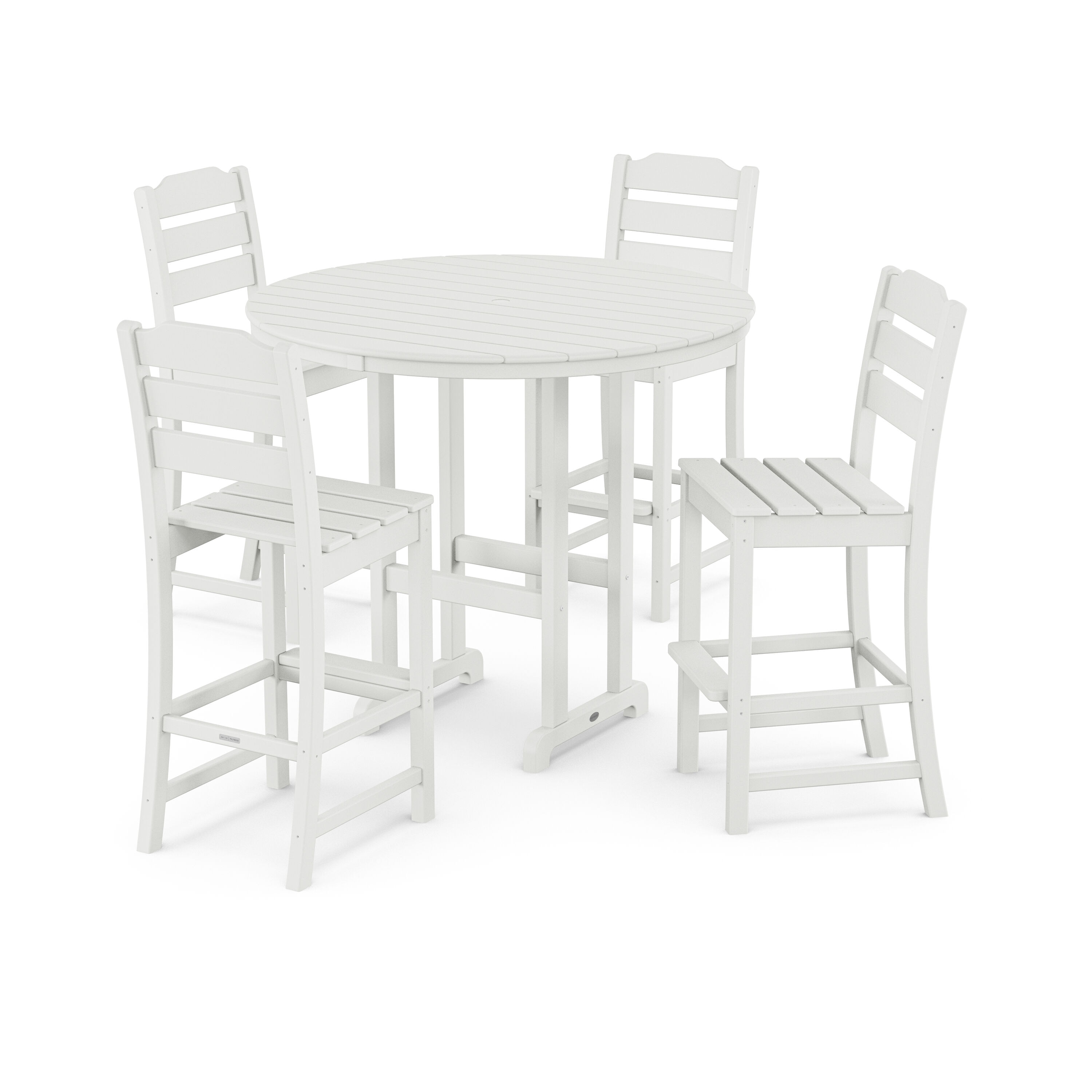 POLYWOOD PWS2543-1-WH Patio-Dining-Sets - View #2