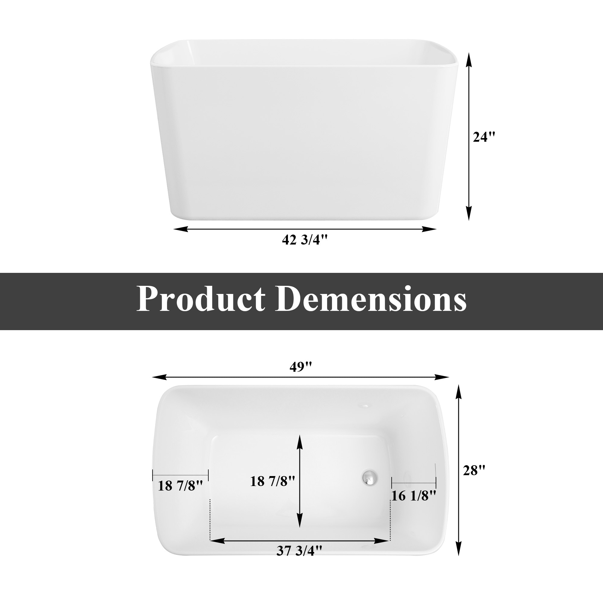 CASAINC CA-BT-10468 bathtubs - View #7
