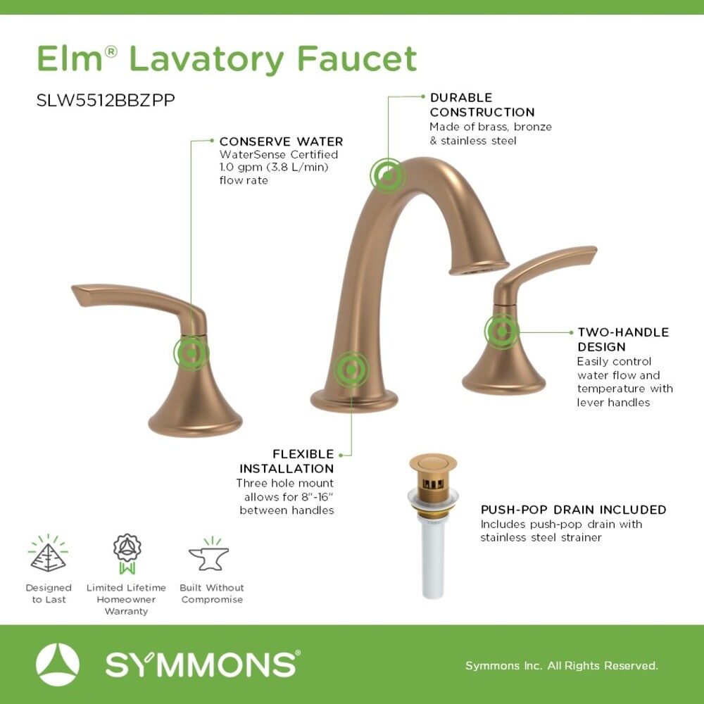 Symmons SLW5512BBZPP Lavatory-Faucets - View #4