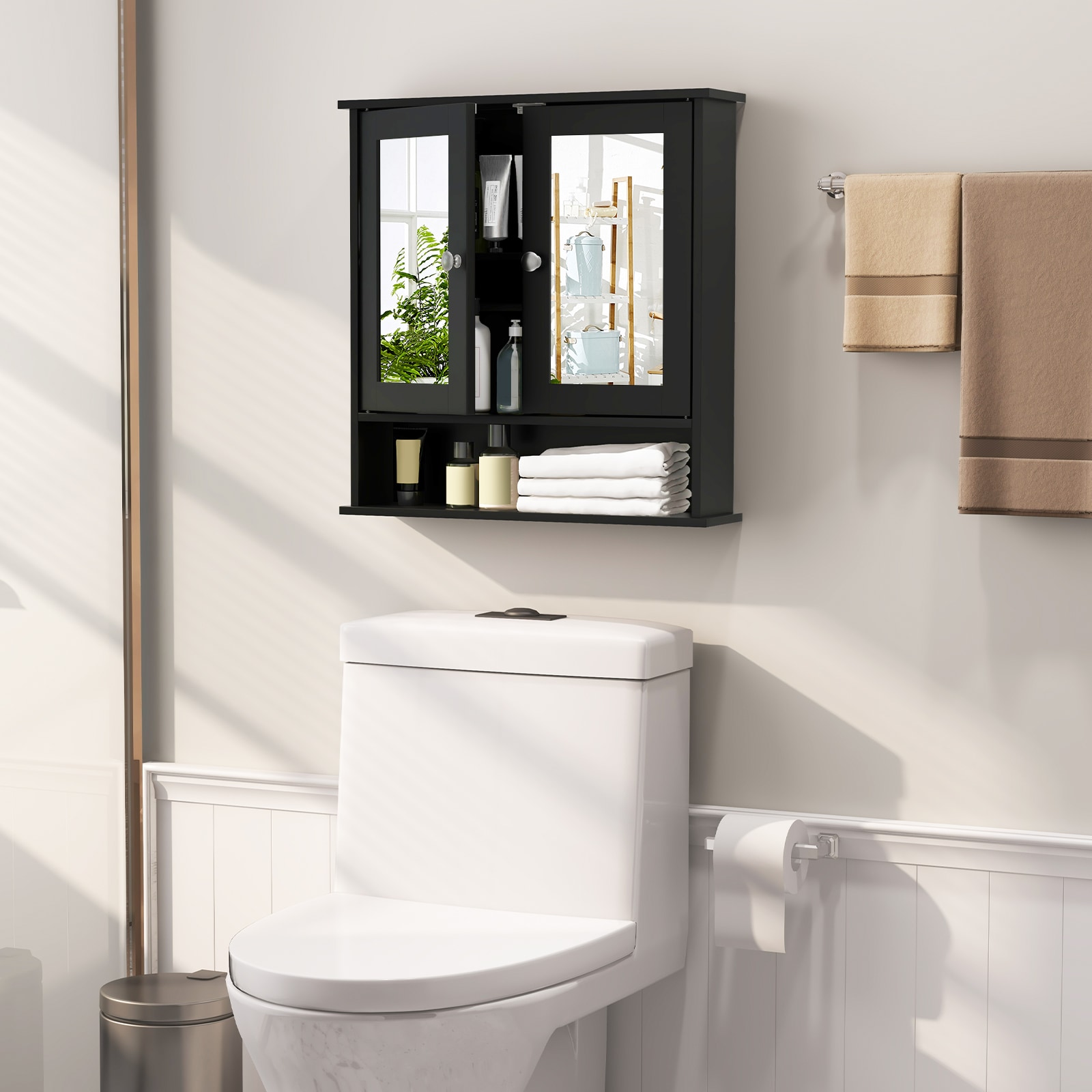 WELLFOR UTG10611BK Bathroom-Medicine-Cabinets - View #9