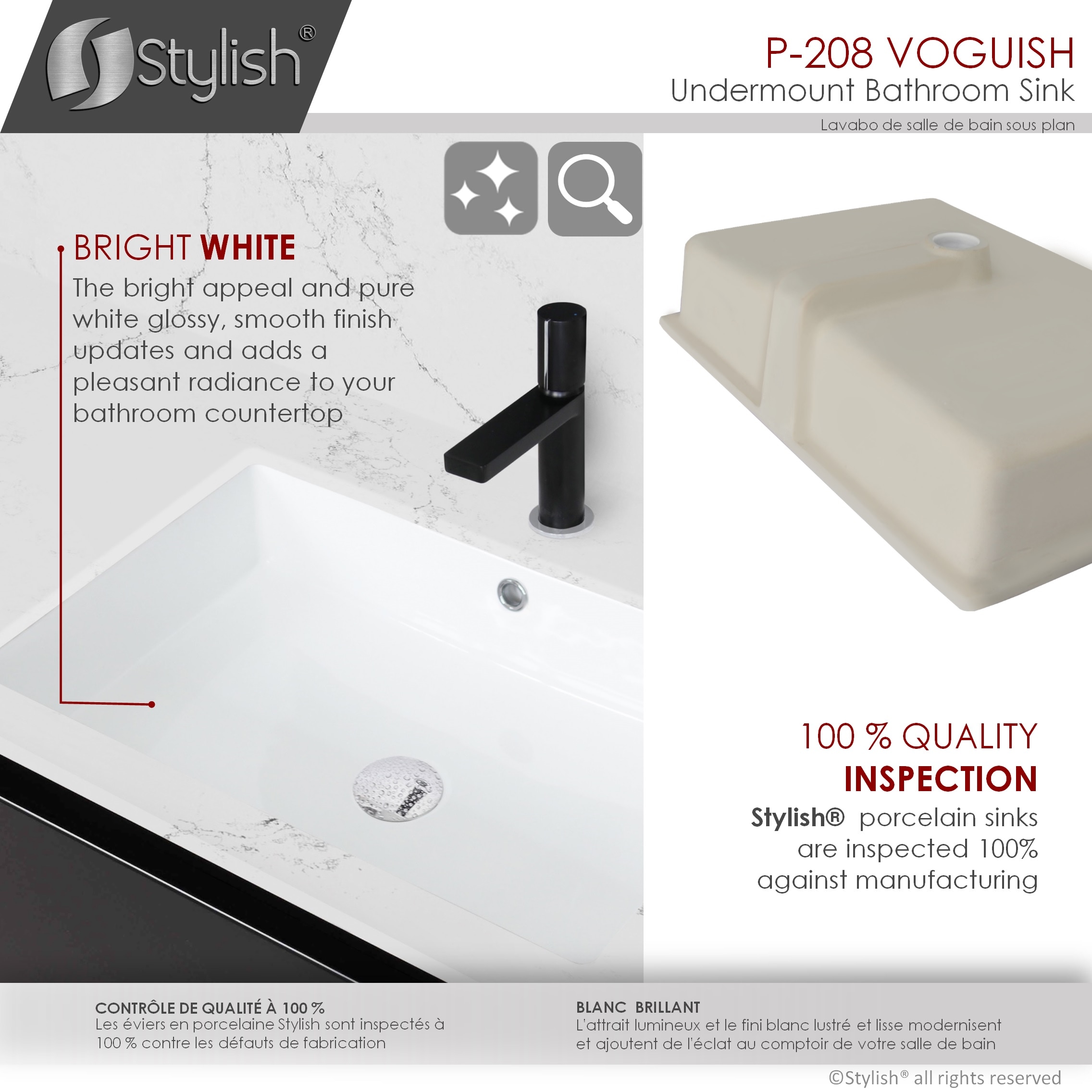 Stylish P-208 Bath-Sink - View #4