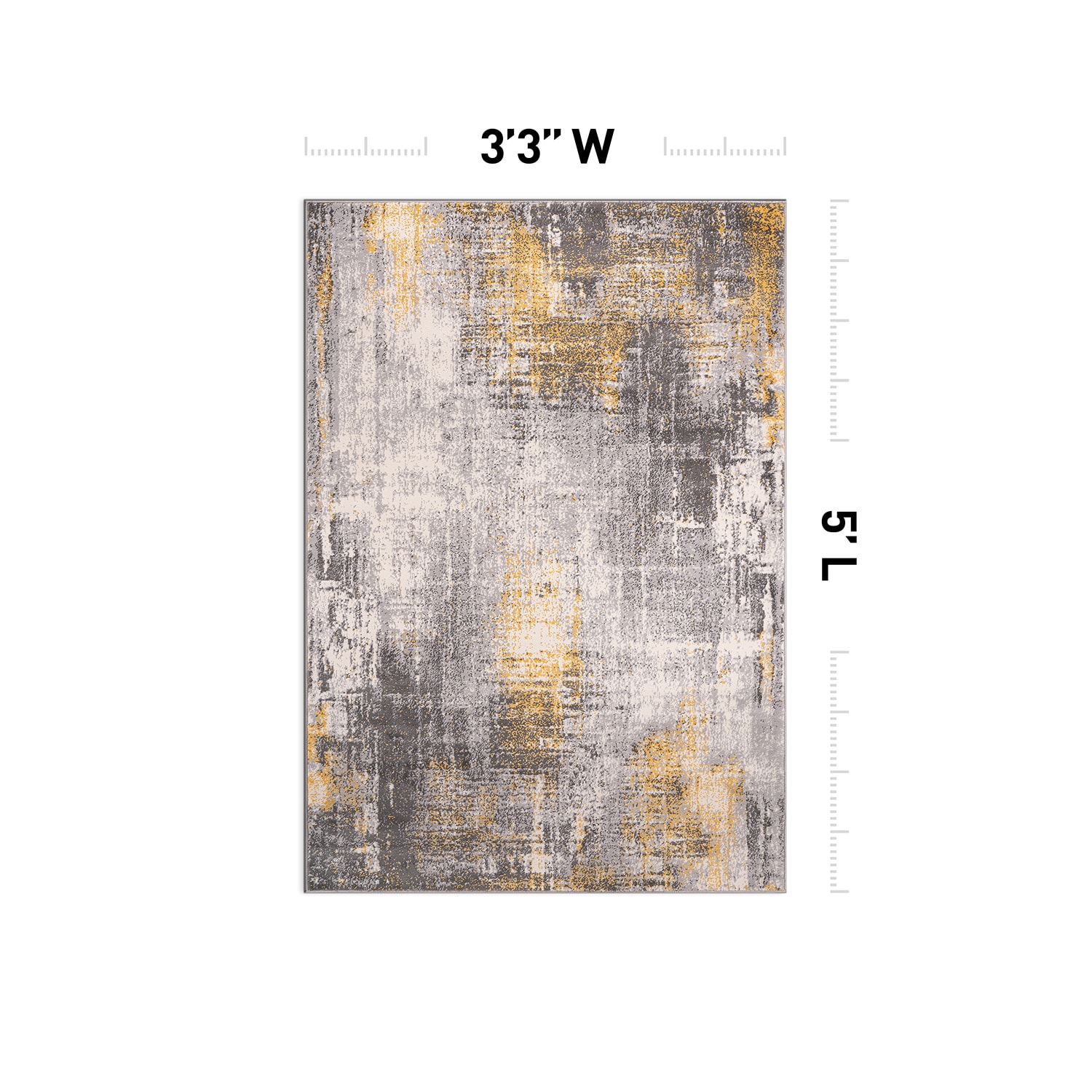World Rug Gallery 4053YELLOW3X5 rugs - View #2