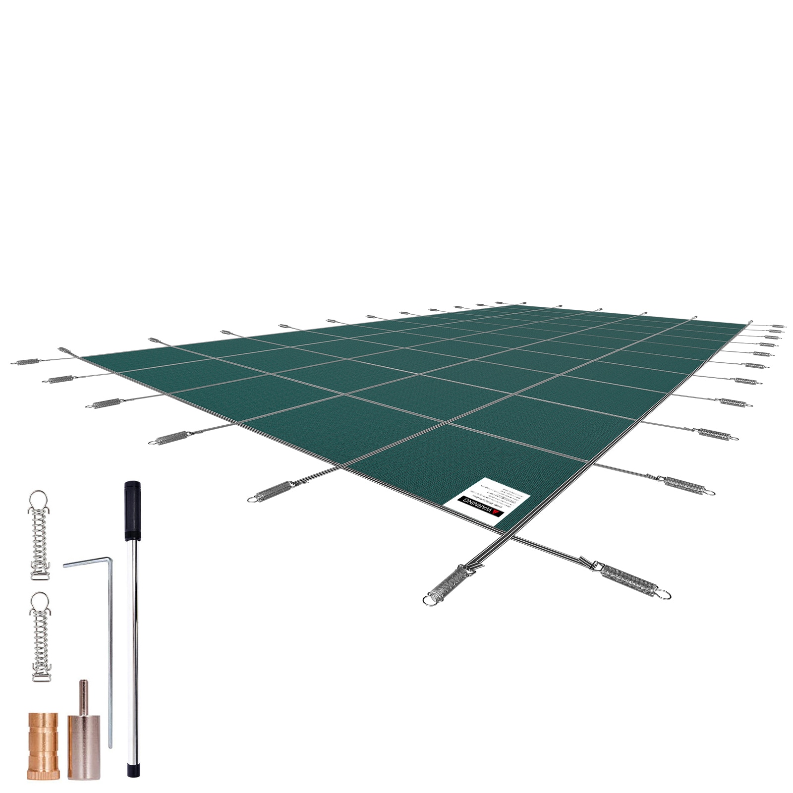 SVOPES SVOPESYYCM18X00323V0 38-ft x 20-ft Pool Safety Cover Polypropylene Leaf safety and winter Rectangle Pool Cover