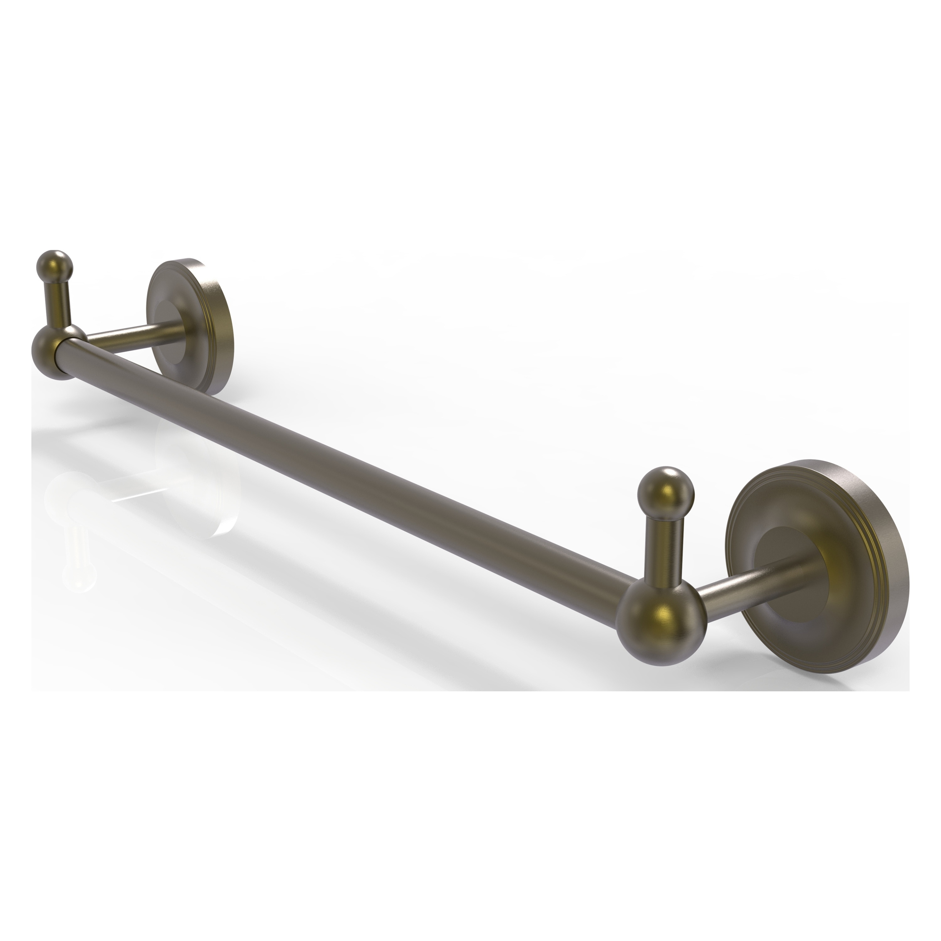 Allied Brass PR-41-36-PEG-ABR Prestige Regal 36-in Antique Brass Wall mount Single Towel Bar