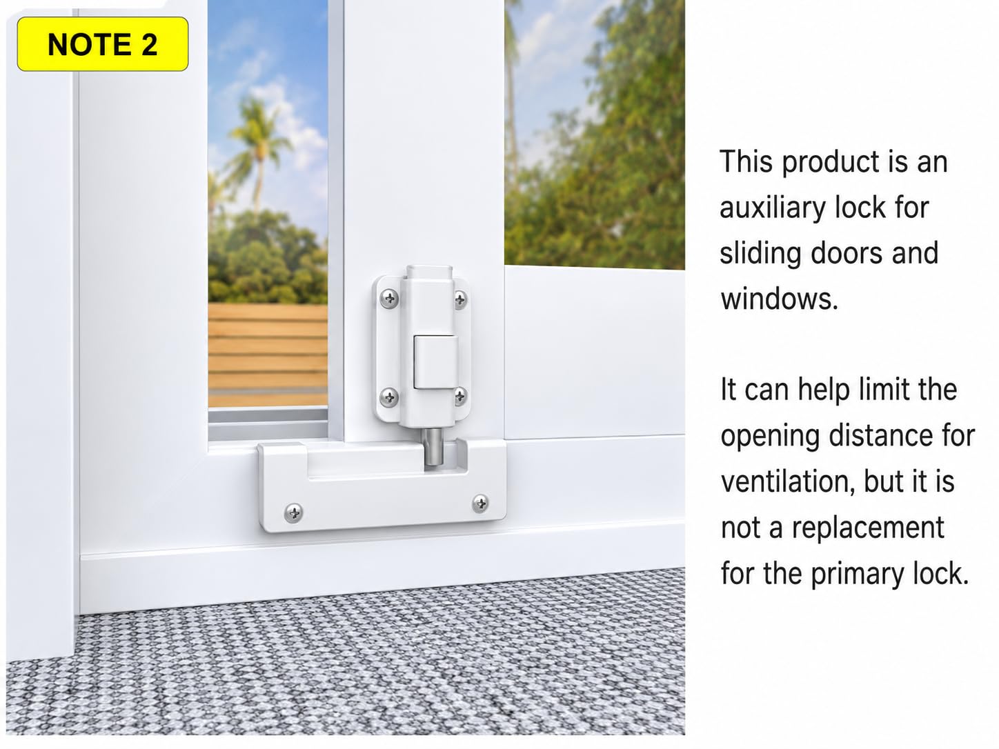 LAIFUCAM LLA0812J173 Horizontal-Sliding-Window-Sash-Locks - View #4