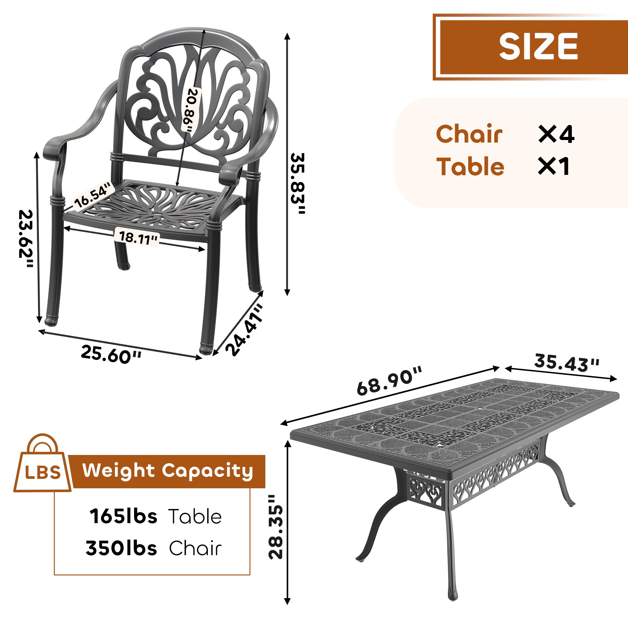 nicesure SLBK6002CZ4A1176RC Patio-Dining-Sets - View #9