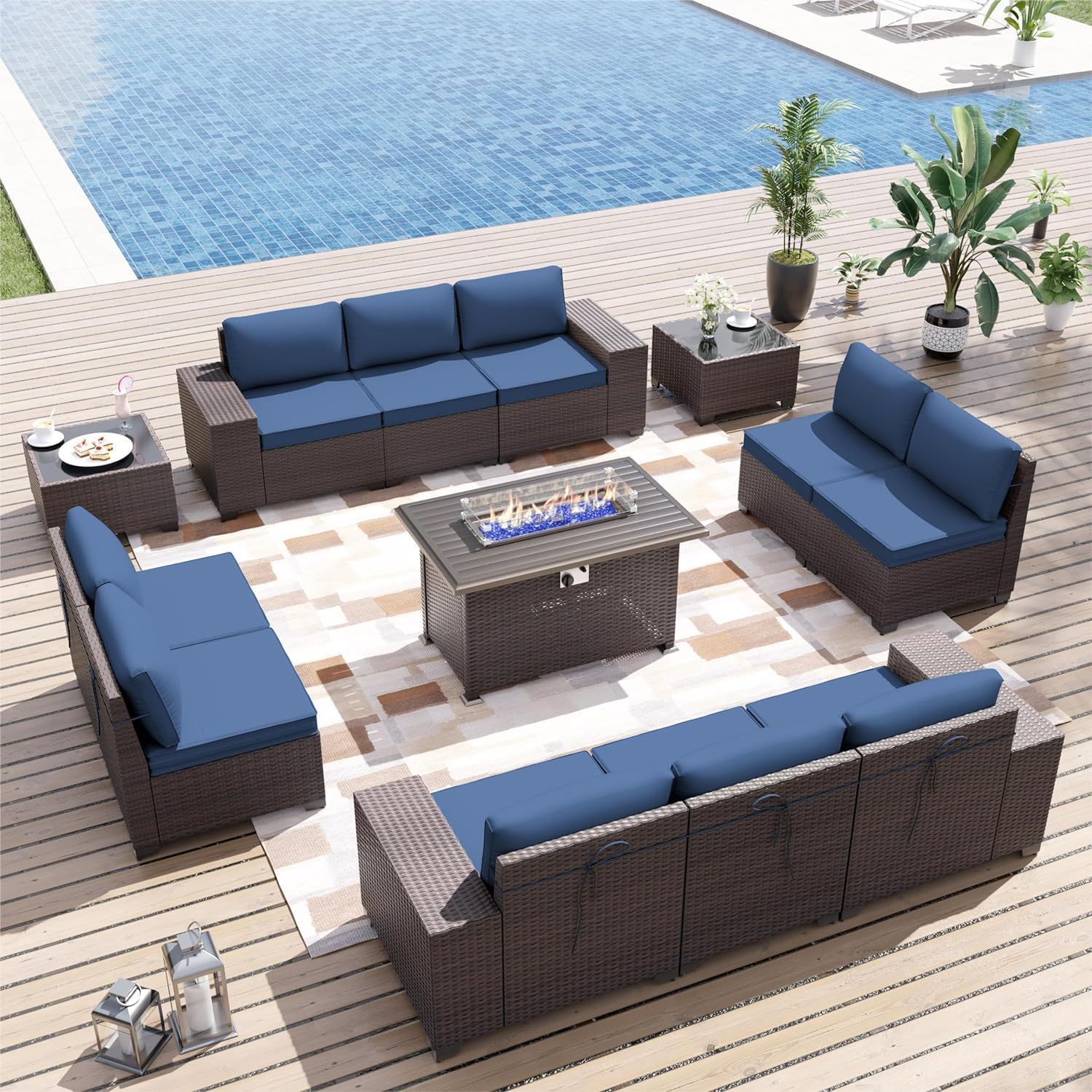 ALAULM LS-12PCS+FP-NAVY Patio-Conversation-Sets - View #8