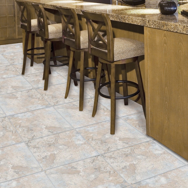 L And Stick Vinyl Tile Flooring, Armstrong Mesa Stone Beige
