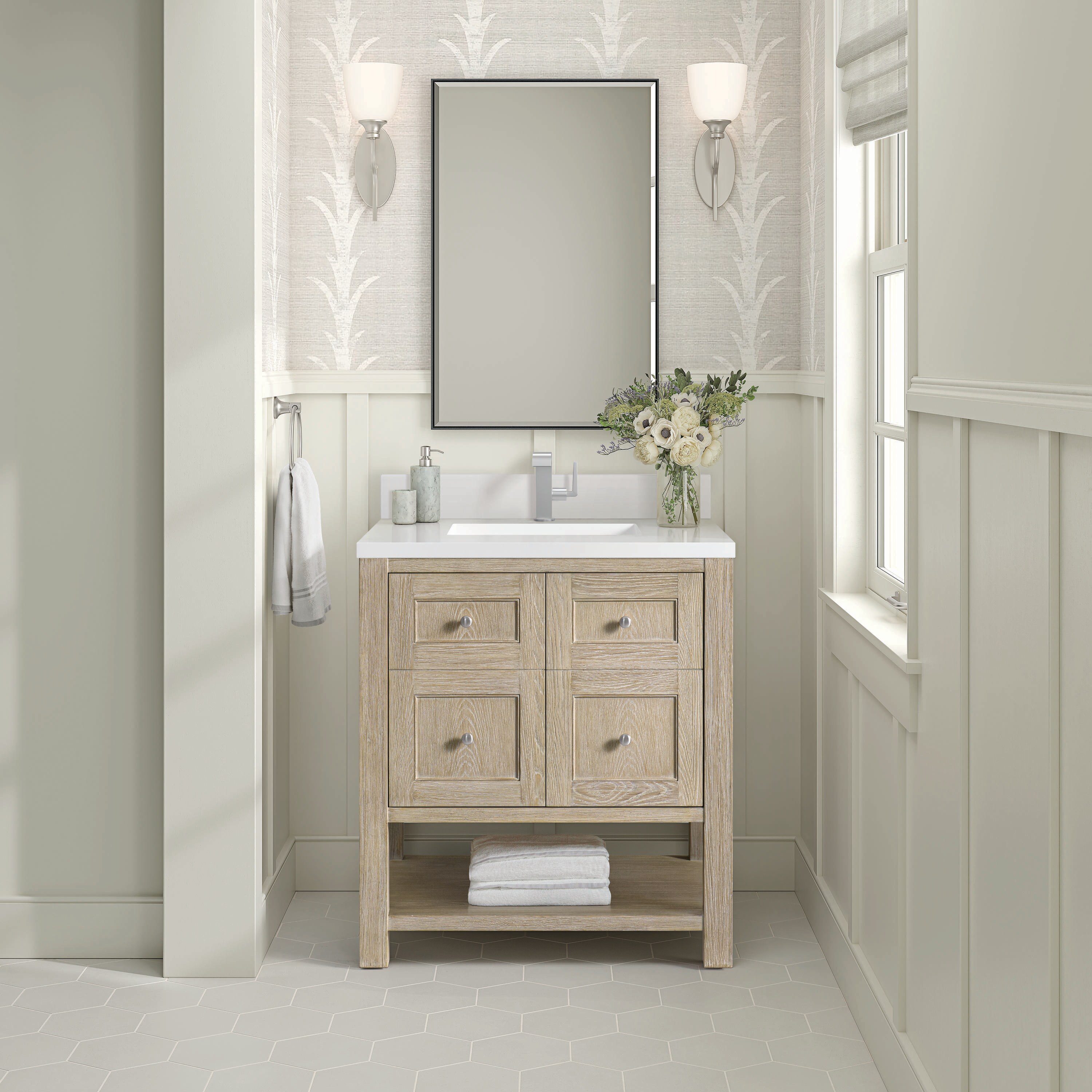 James Martin Vanities 330-V30-WWO-1WZ Bath-Vanity-Combo - View #2