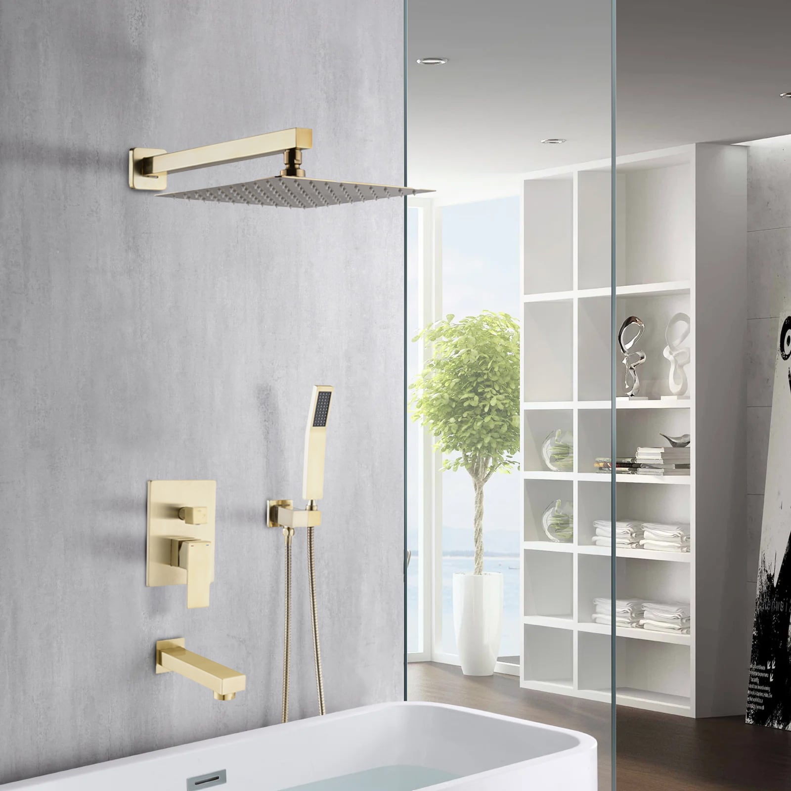 Flynama MSQY-8030B-2-MB Showerhead-Bar-Panels - View #2