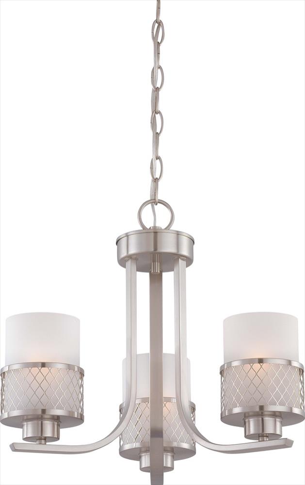  LW4687 Fusion 1-Light Brushed Nickel Transitional Dry Rated Chandelier