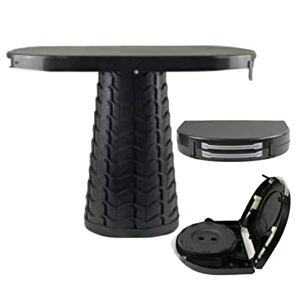 Etokfoks -  Portable Folding Table and Stool 2 in 1 Lightweight Collapsible Table Camping Picnic ...