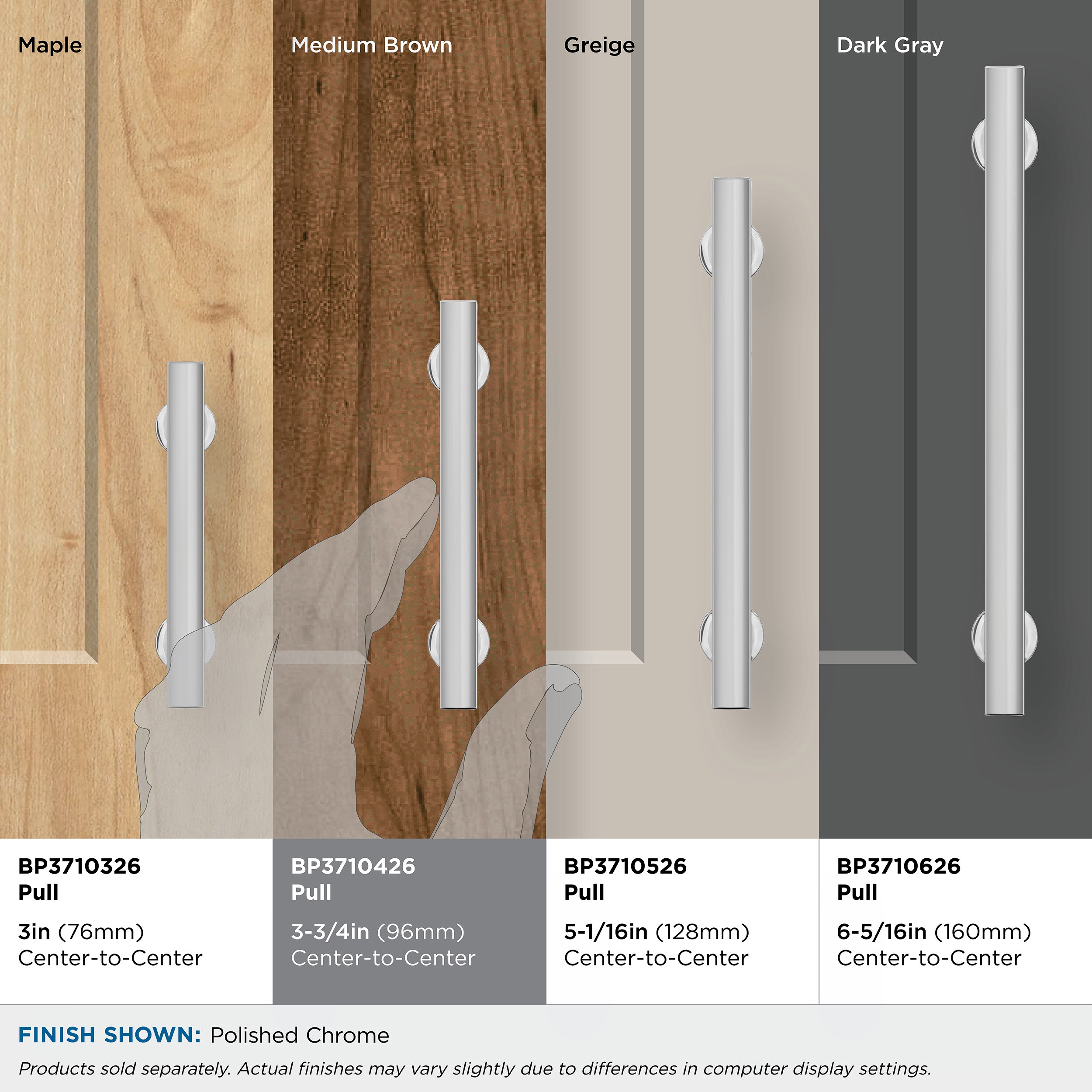 Amerock BP3710426 Cabinet-Pulls - View #5