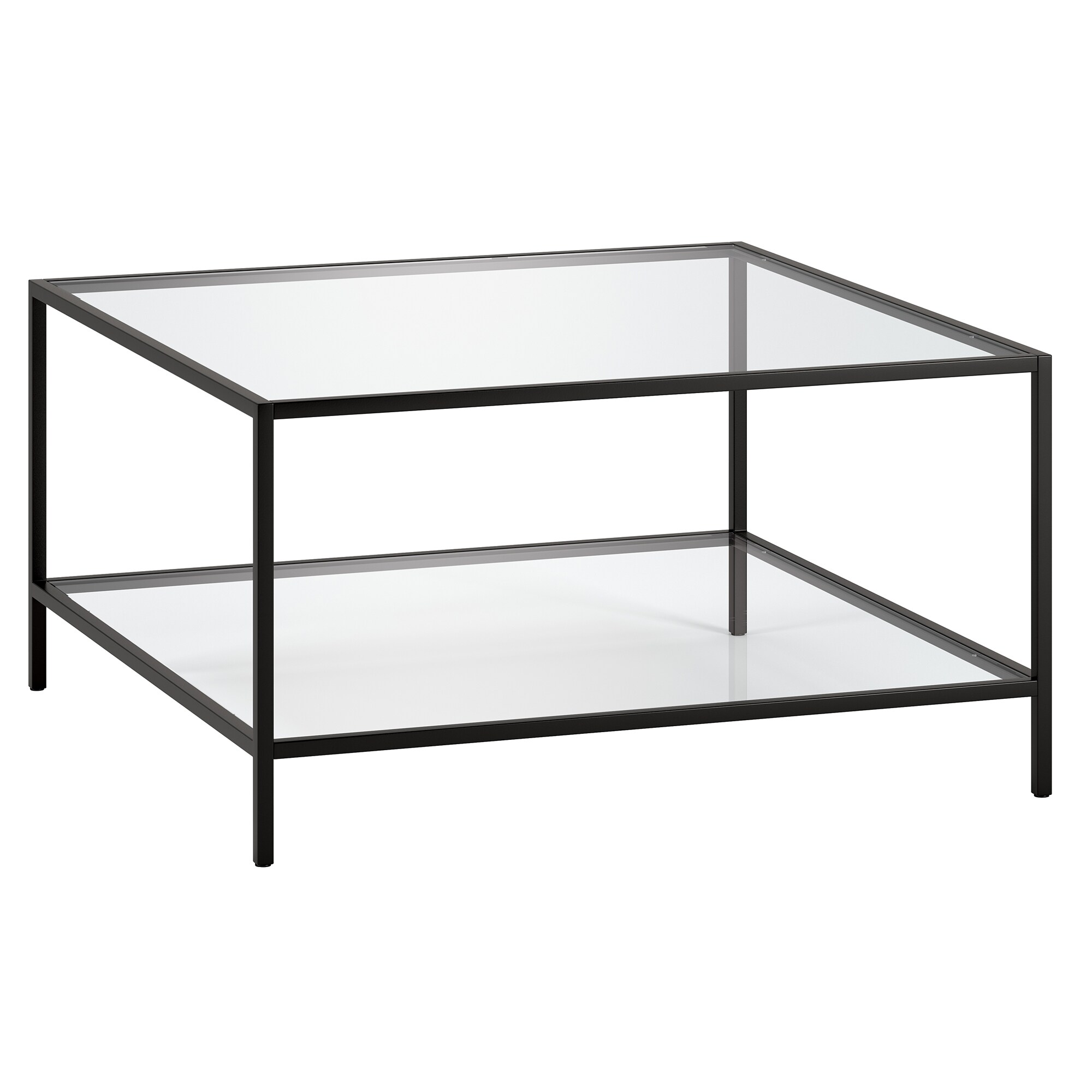 Hailey Home CT1259 Sivil Blackened Bronze Glass Modern Coffee Table