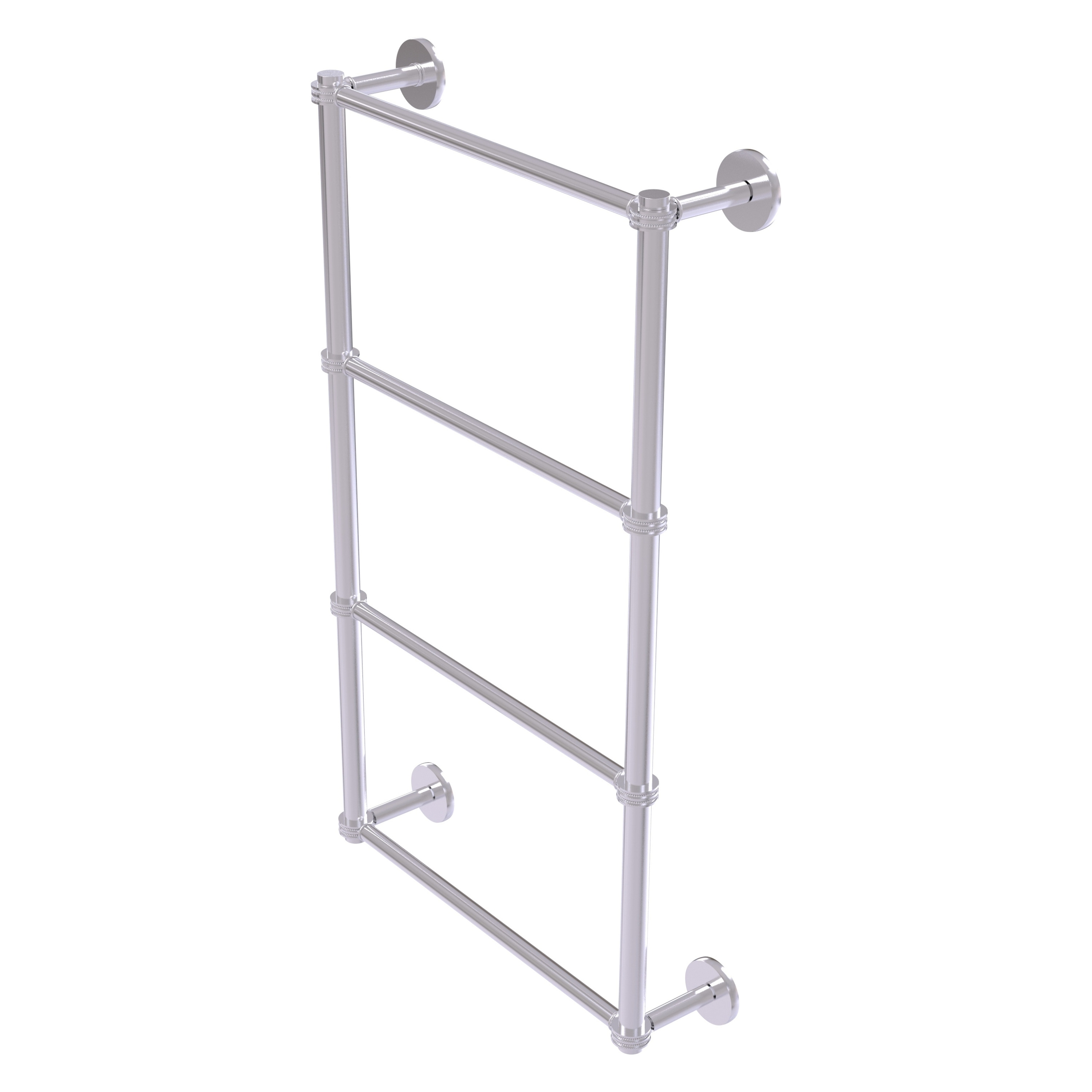 Allied Brass P1000-28D-30-SCH Prestige Skyline 30-in double Satin Chrome Wall mount 4-tier Towel Bar