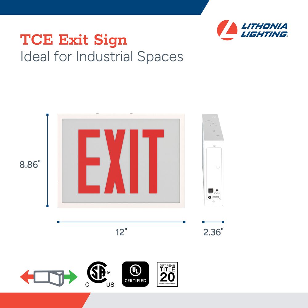 Lithonia Lighting TCERGELM4 Emergency-Exit-Lighting - View #4