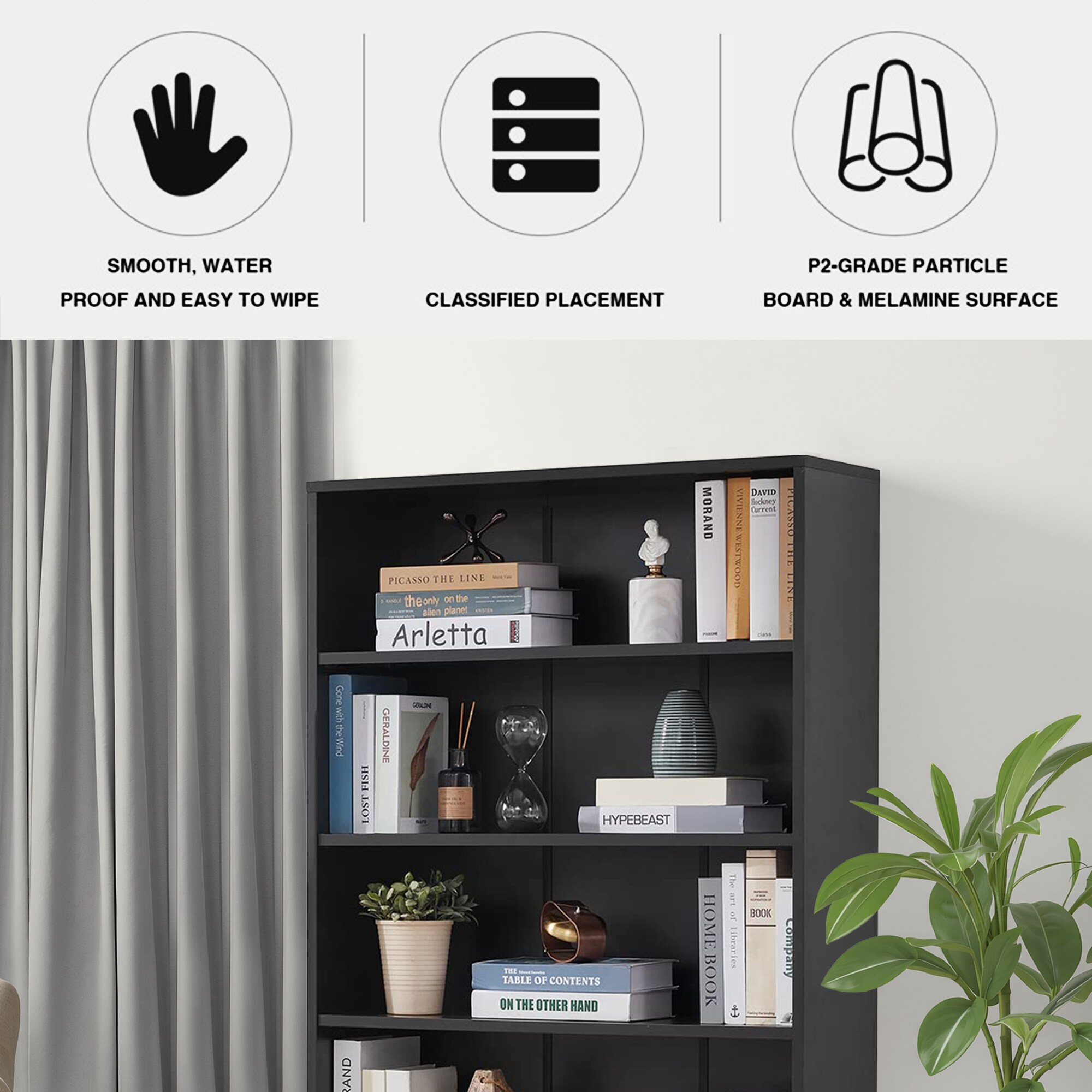 Wooakway FXLS0607-604E60 bookcases - View #4