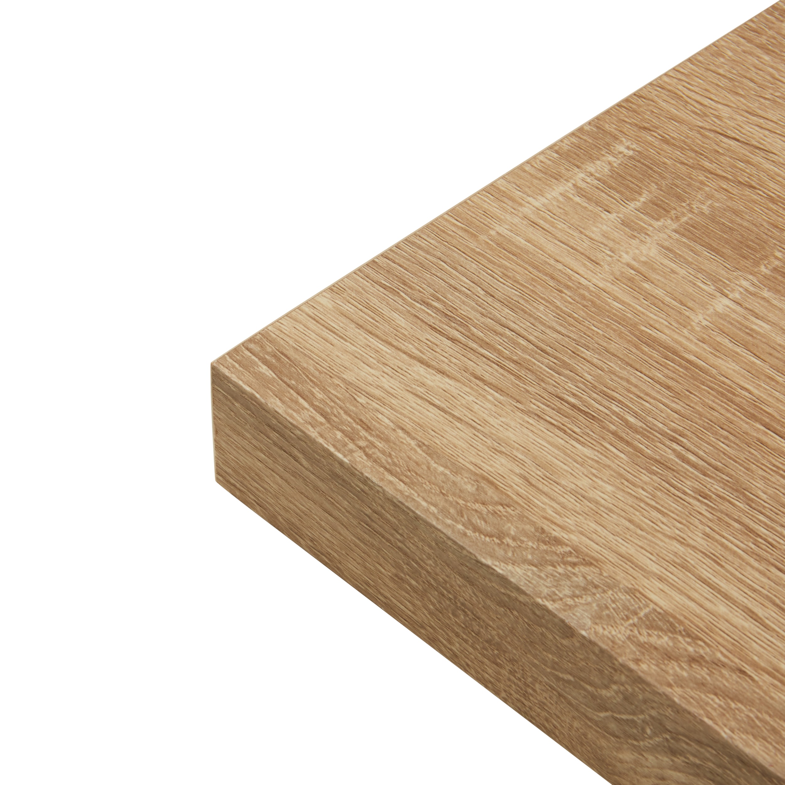 Home Basics Oak Wood Floating Shelf 30.25-in L x 9.5-in D (1 Decorative  Shelf)
