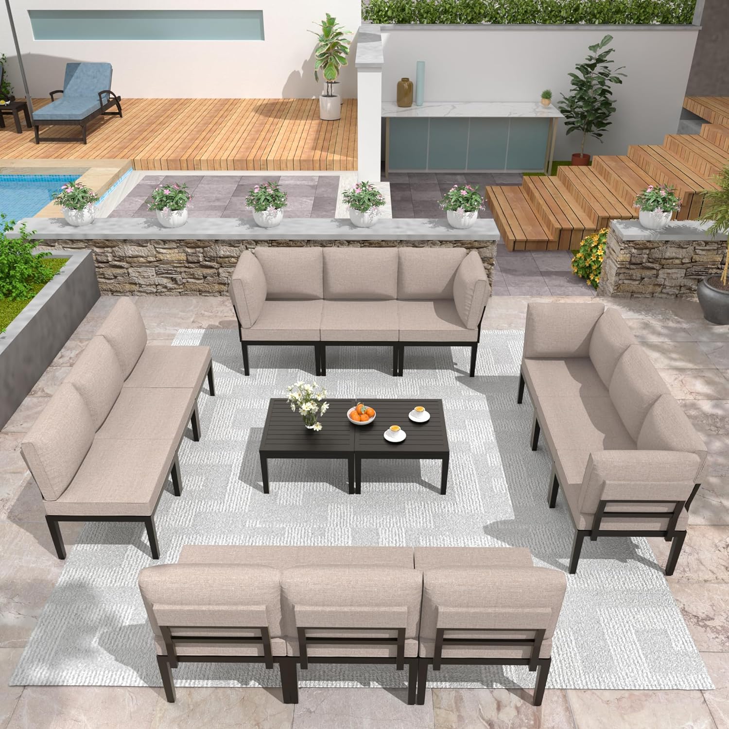 ALAULM LS-IRON7-SAND Patio-Conversation-Sets - View #6