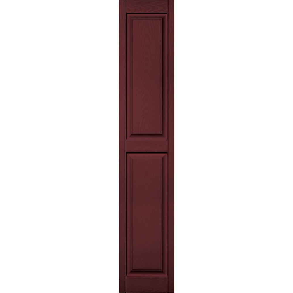 Vantage V4711480078 14.875-in W x 80.375-in H Wineberry Raised panel Exterior Shutters ( 1 -Pack )