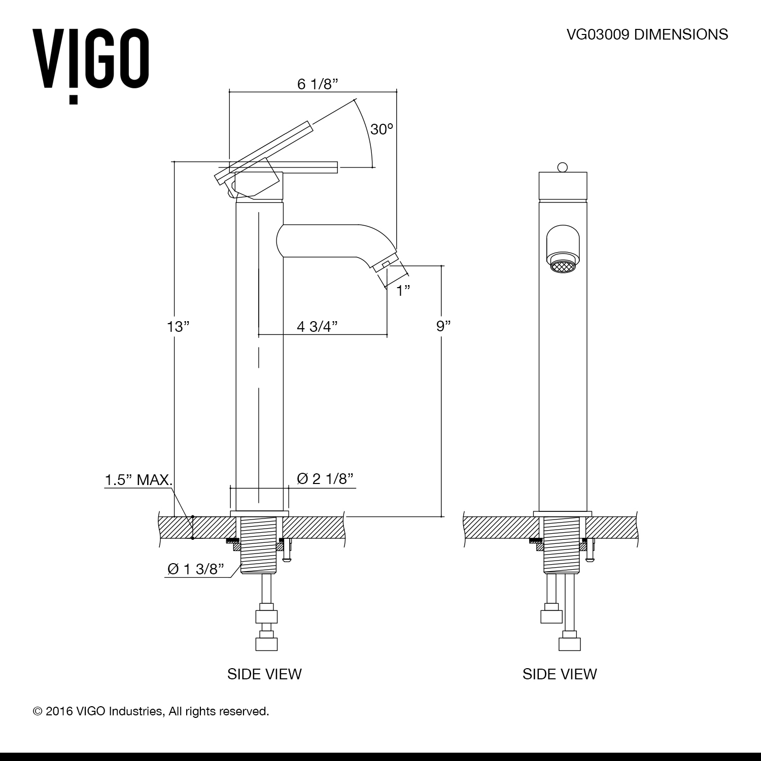 VIGO VGT838 Bath-Sink - View #12